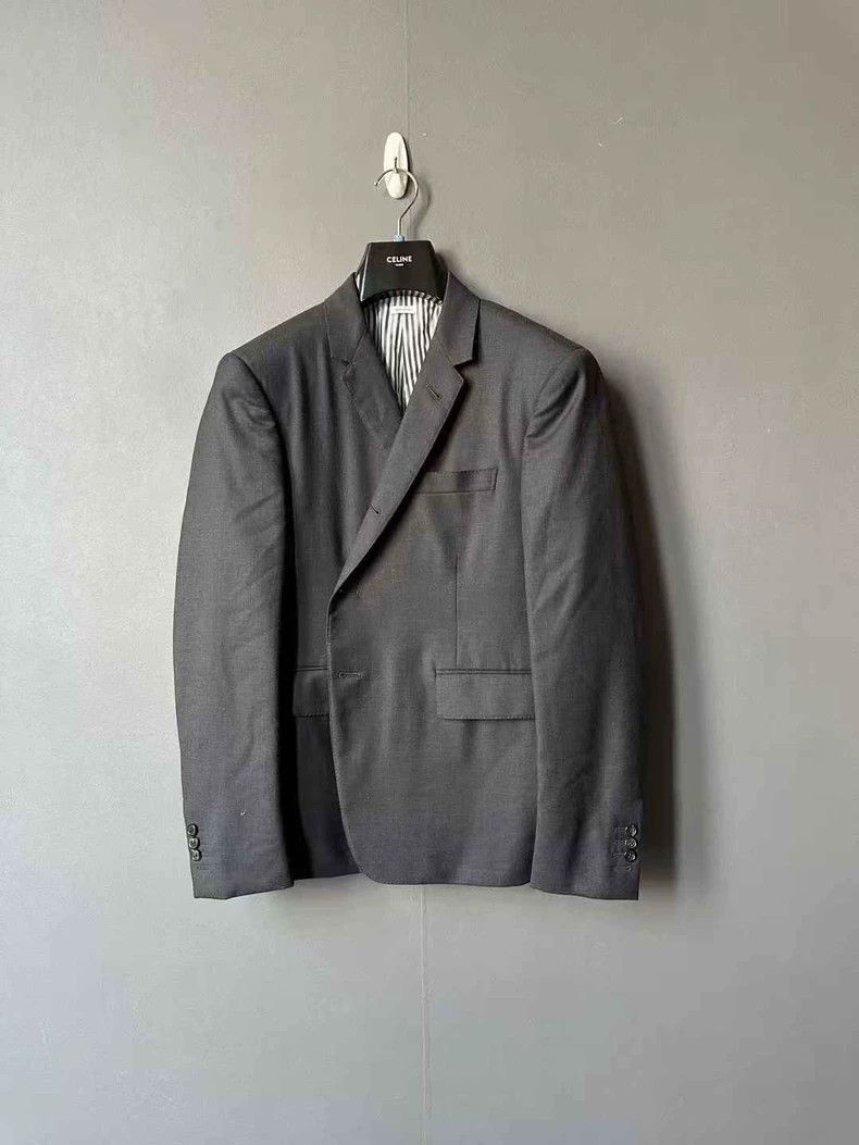 Thom Browne Thom Browne size4 Blackened leather suit Size 36S - 1 Thumbnail