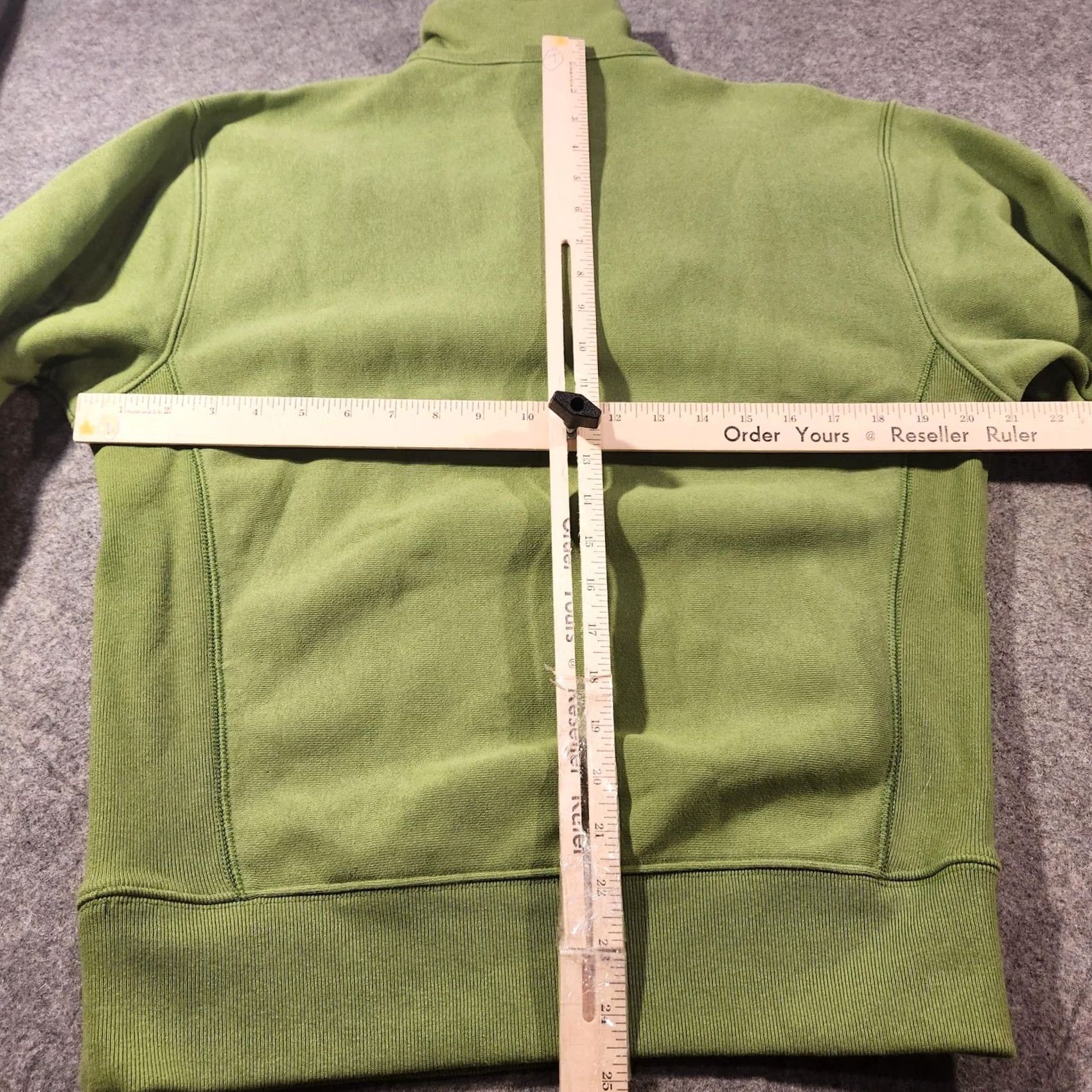Champion Champion Sweatshirt Mens X-Small Green 1/4 Zip Pullover Reverse Weave Fleece Zipper Logo Mock Neck Size US XS / EU 42 / 0 - 6 Thumbnail