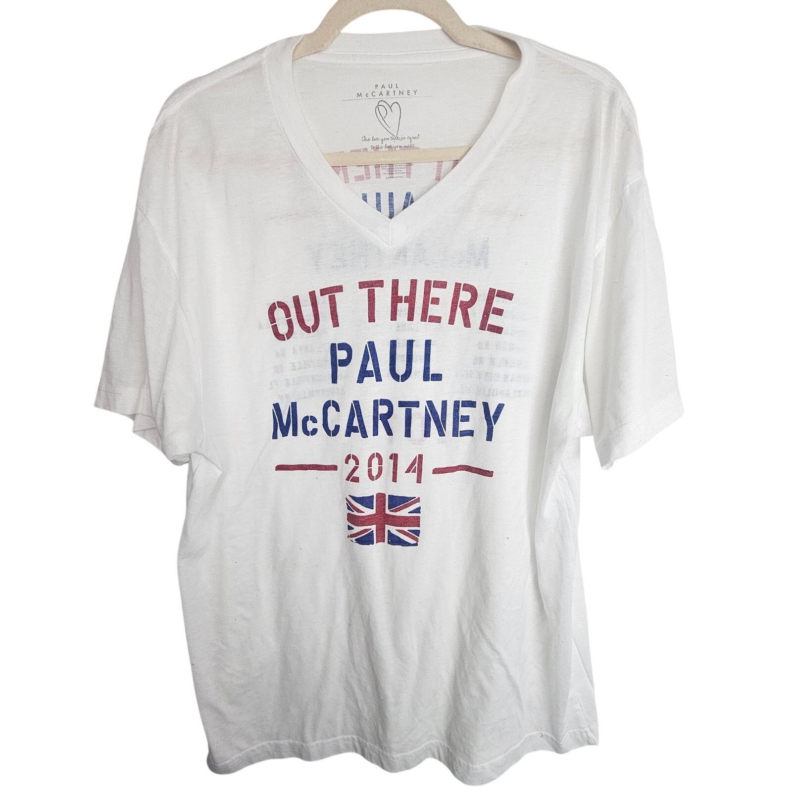 Stella McCartney Paul McCartney Band Tee Sz XL Out There 2014 Tour Graphic T Size XL / US 12-14 / IT 48-50 - 1 Thumbnail