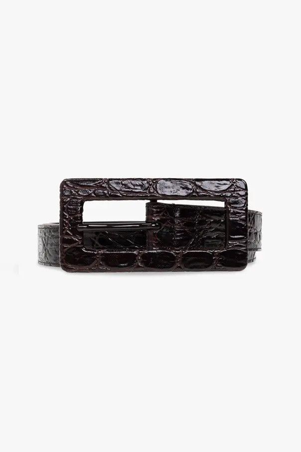 Saint Laurent Paris o1bcso1str1224 Size: 65 /Rectangular Buckle Belt in Black Size ONE SIZE - 1 Thumbnail