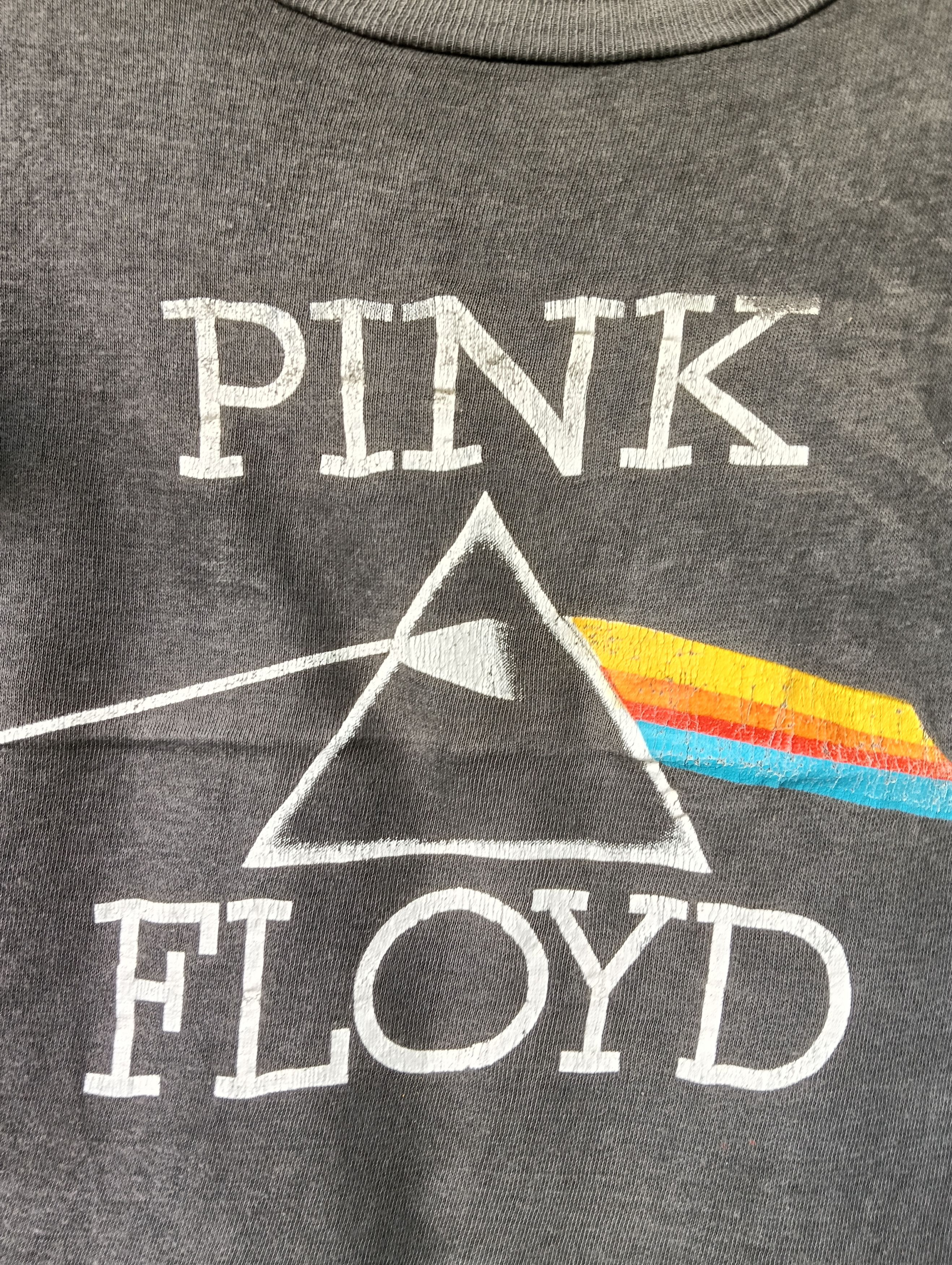 Vintage Pink Floyd The Dark Side of the Moon Tour Vtg T Shirt 80s. Size US M / EU 48-50 / 2 - 2 Thumbnail