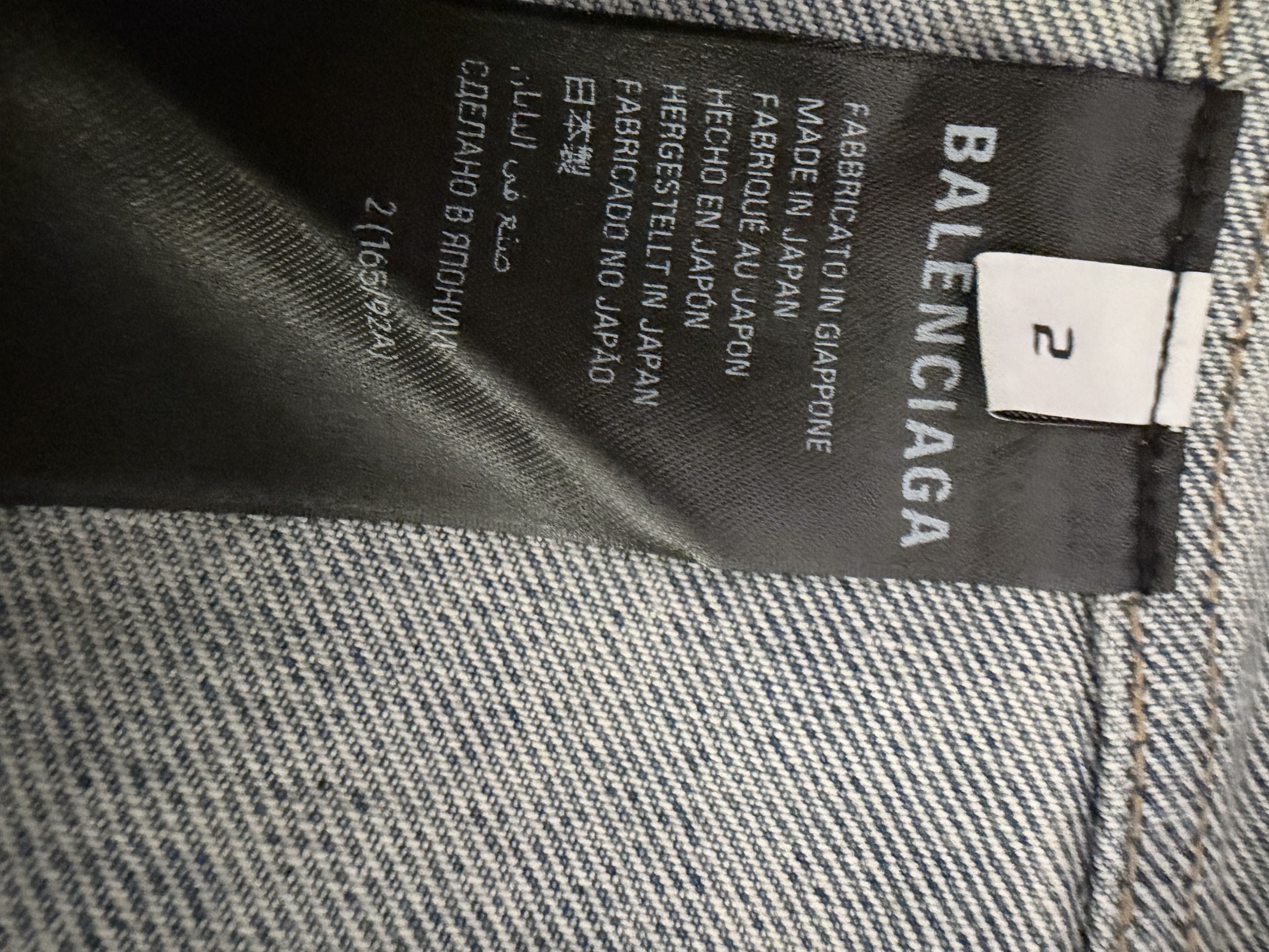 Balenciaga Oversized Masking Tape Denim Shirt Size US M / EU 48-50 / 2 - 10 Thumbnail