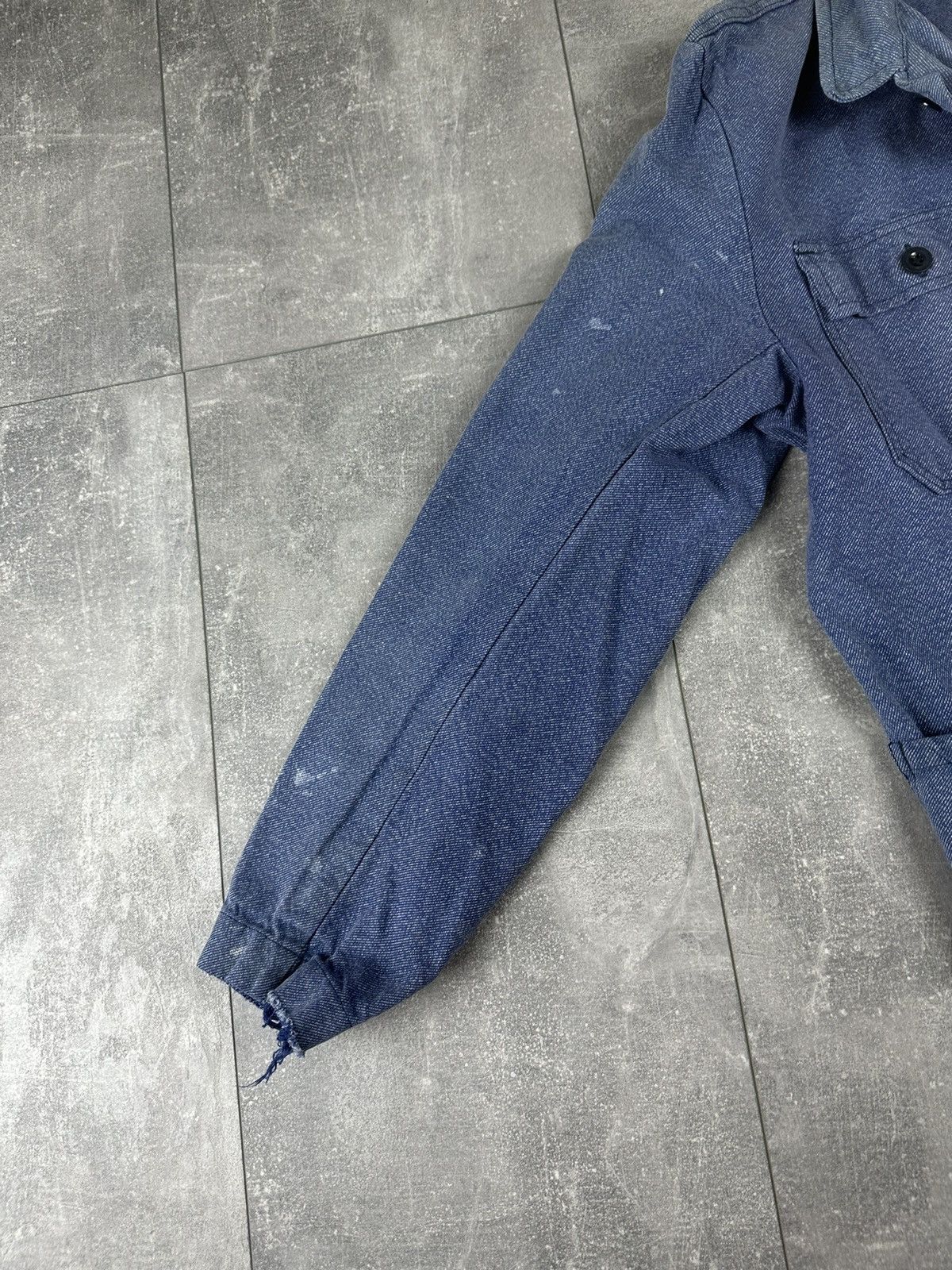 Le Laboureur Vintage Retro 70S Fischer Pecheur WorkWear Chore Jacket Size US L / EU 52-54 / 3 - 13 Thumbnail