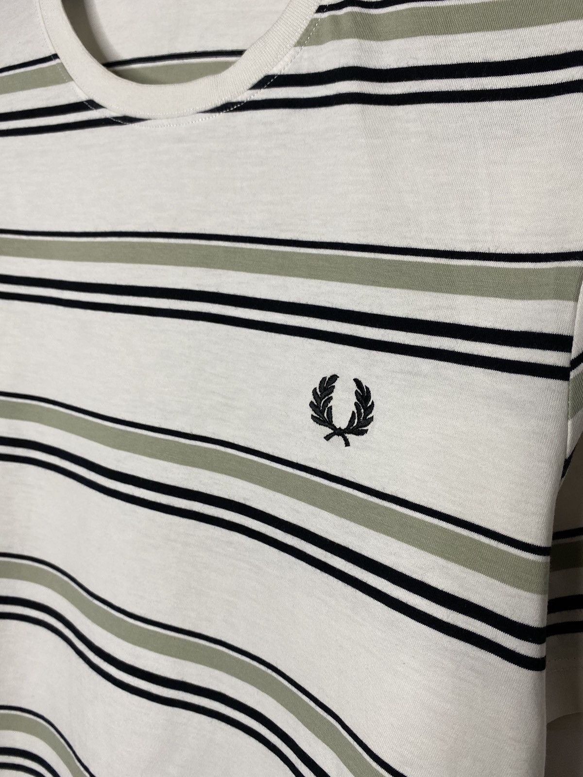 Fred Perry × Vintage 🔥Vintage Fred Perry Striped T-Shirt Short Sleeve Tee🔥 Size US M / EU 48-50 / 2 - 3 Thumbnail