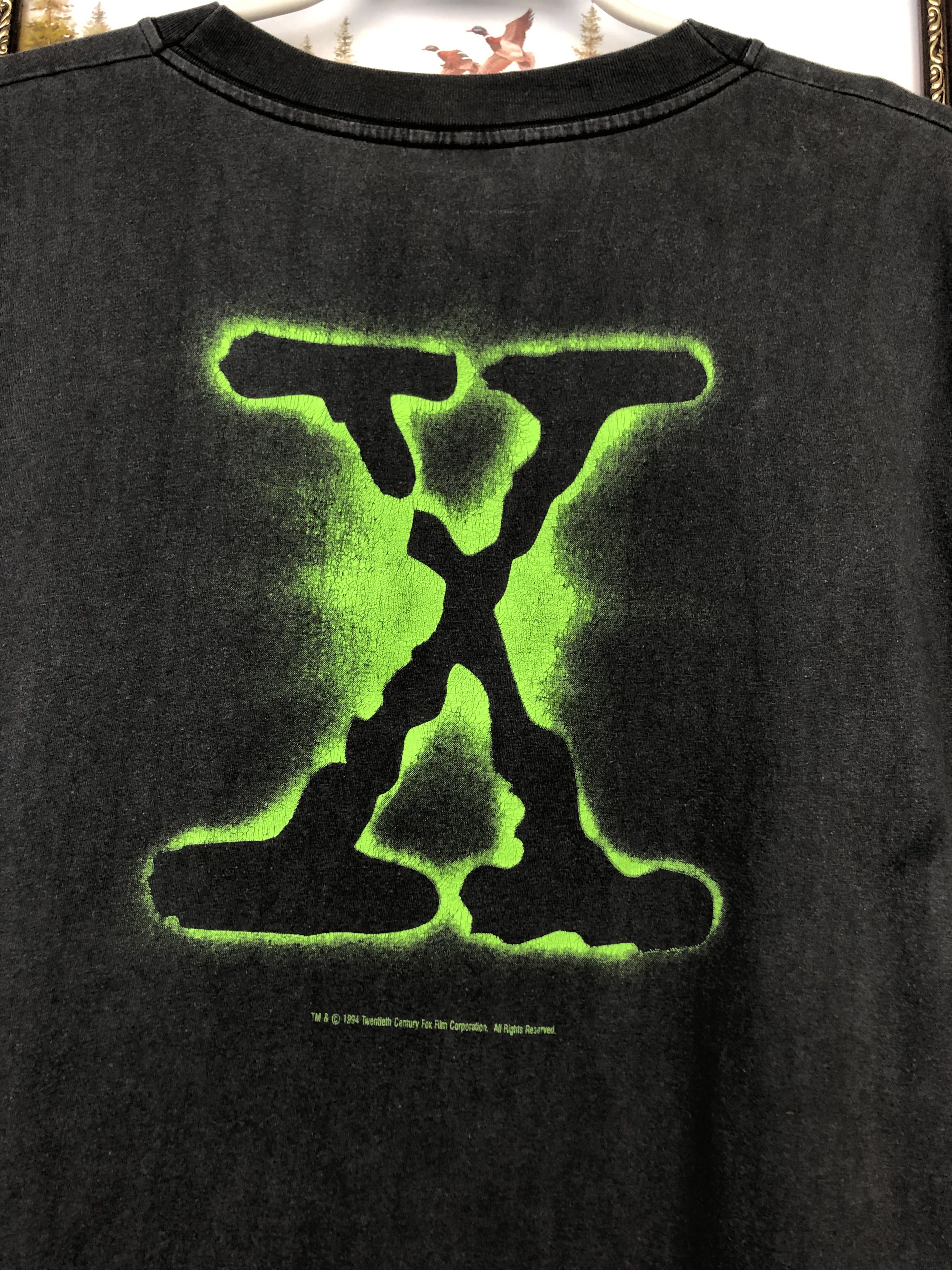 Vintage Vintage 90's The X Files TV Promo Movie Shirt Over Print Tee Size US XL / EU 56 / 4 - 7 Thumbnail