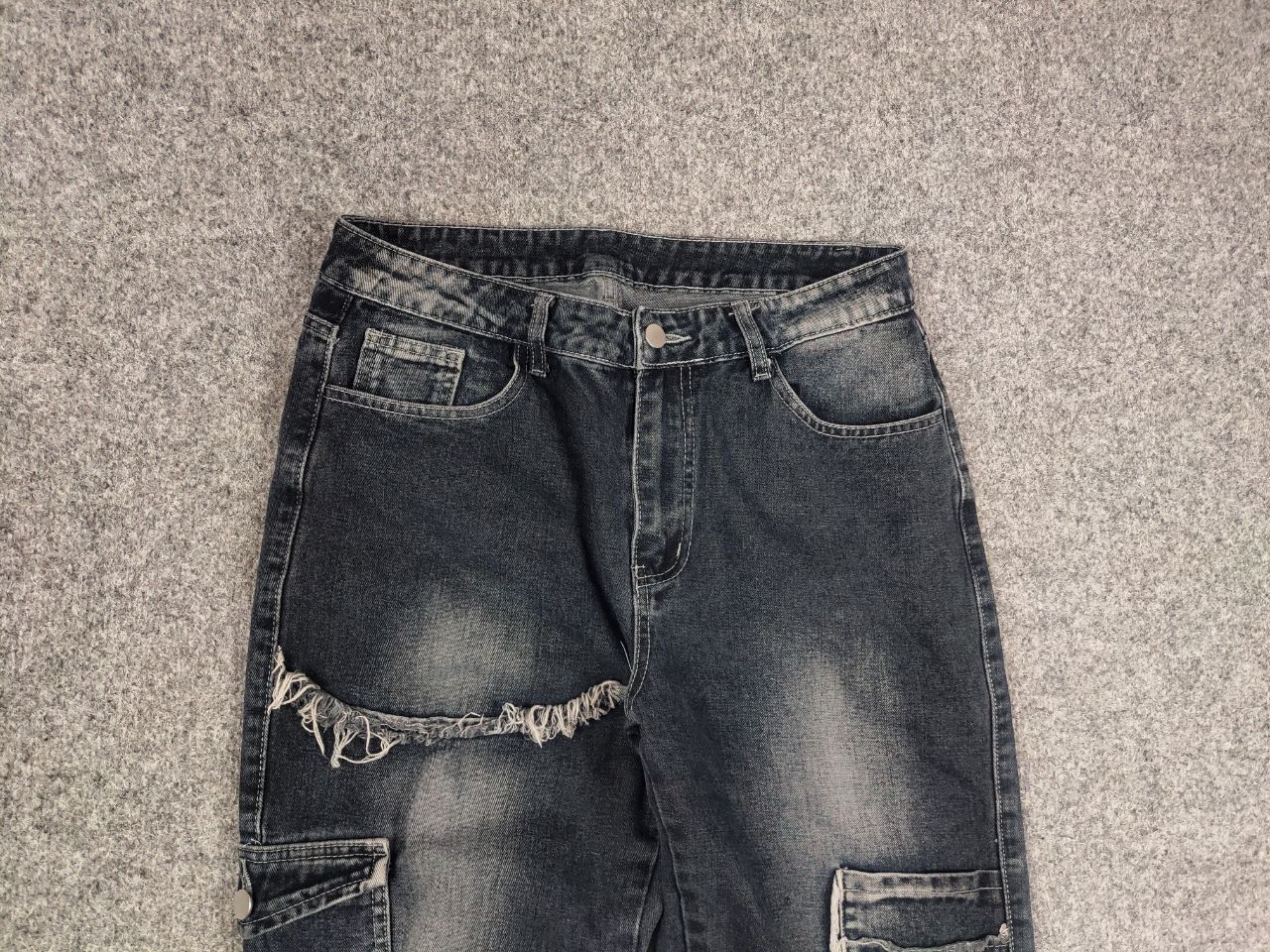 If Six Was Nine Vtg Japan If six was nine l.g.b Style Cargo Denim Jeans Size US 32 / EU 48 - 8 Thumbnail