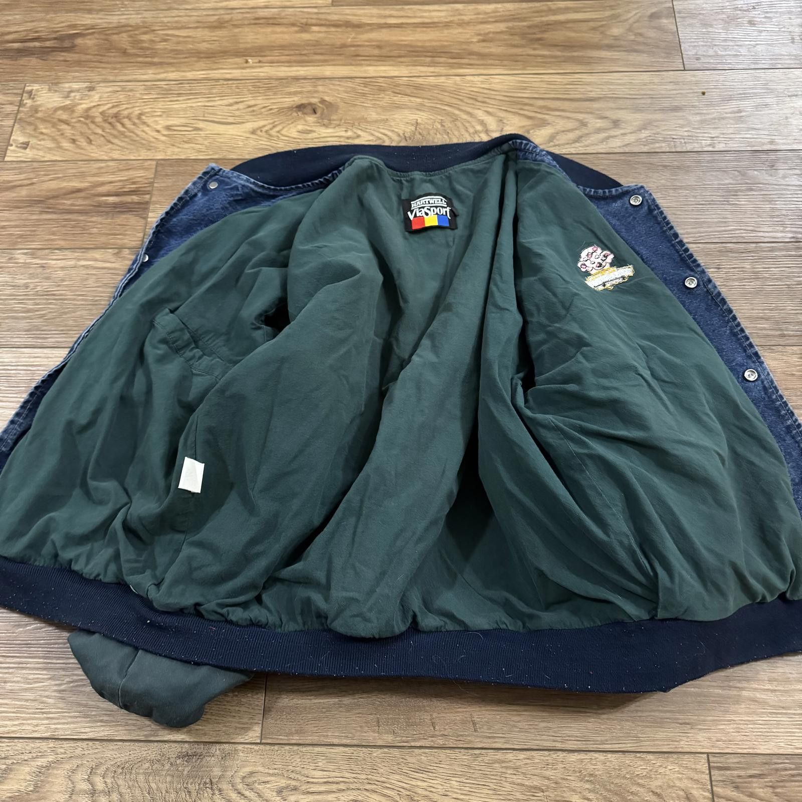 Other Vintage Ben & Jerry’s Denim Varsity Bomber Jacket 90s Size US XL / EU 56 / 4 - 5 Thumbnail