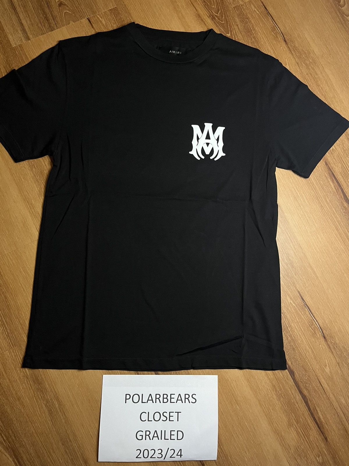 image of Amiri M.a. Logo Tee in Black, Men's (Size XS)