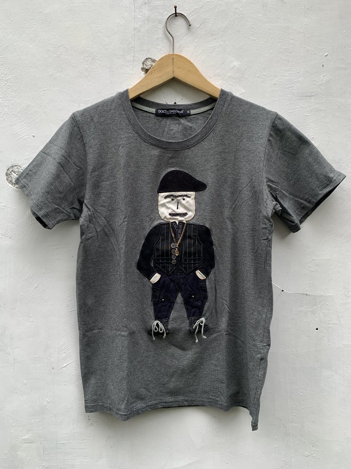 Dolce & Gabbana::Tシャツ:L[RESALE] Dolce & Gabbana V-Neck Short Sleeve T-Shirt - Blue Tops