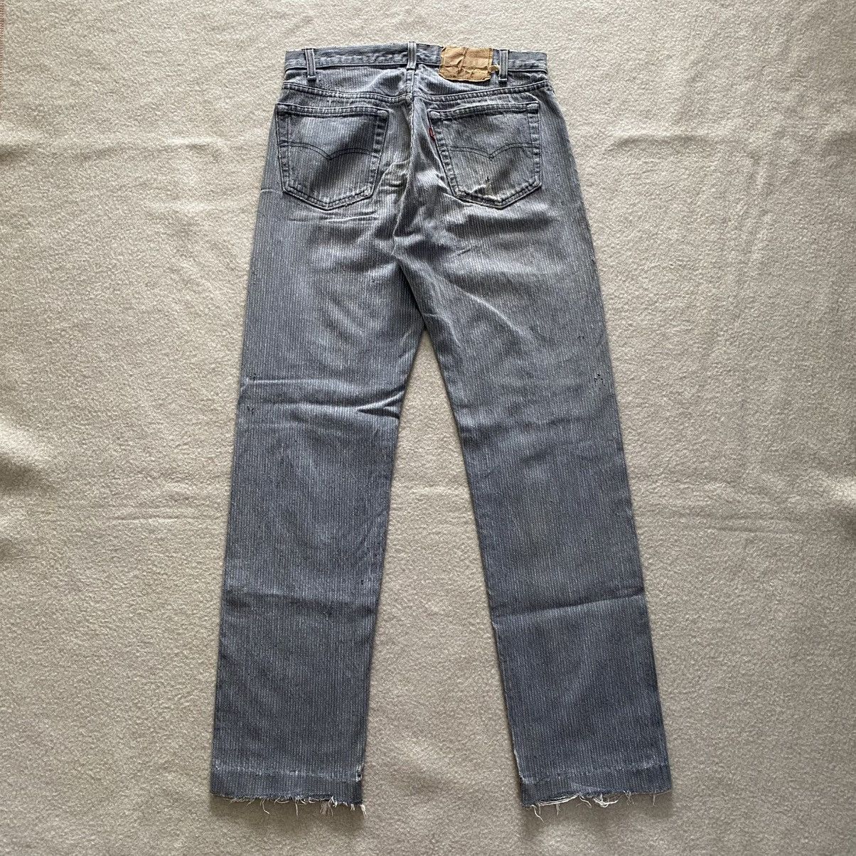 Levi's × Vintage Vintage 80's Levis 501 Herringbone Distressed Denim w29 Size US 29 - 6 Thumbnail