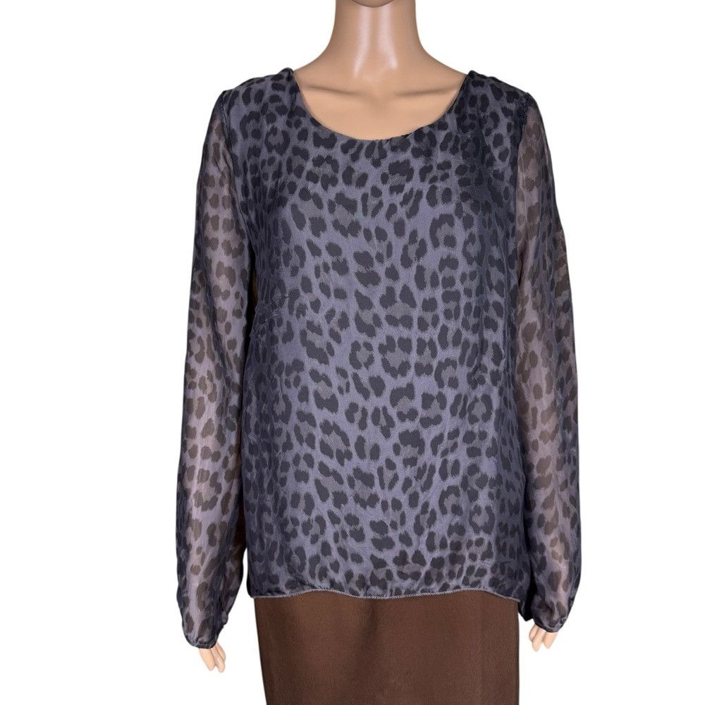 Other M Made In Italy Silk Viscose Blend Animal Print Long Sleeve Size M / US 6-8 / IT 42-44 - 1 Thumbnail