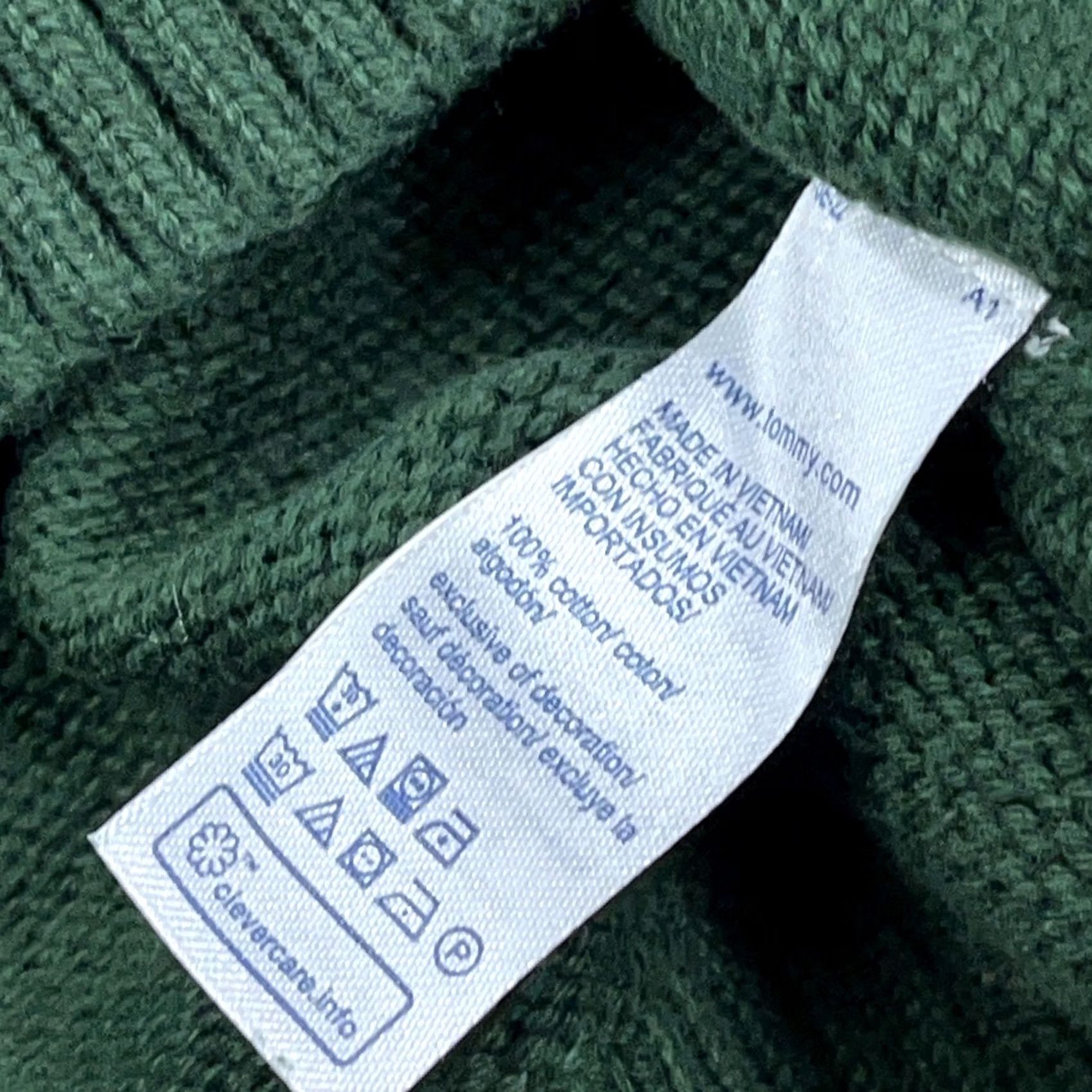 Tommy Hilfiger Tommy Hilfiger Sweater Mens S Green Men Heavy Knit Crewneck Grandpa Crest Golf Size US S / EU 44-46 / 1 - 4 Thumbnail