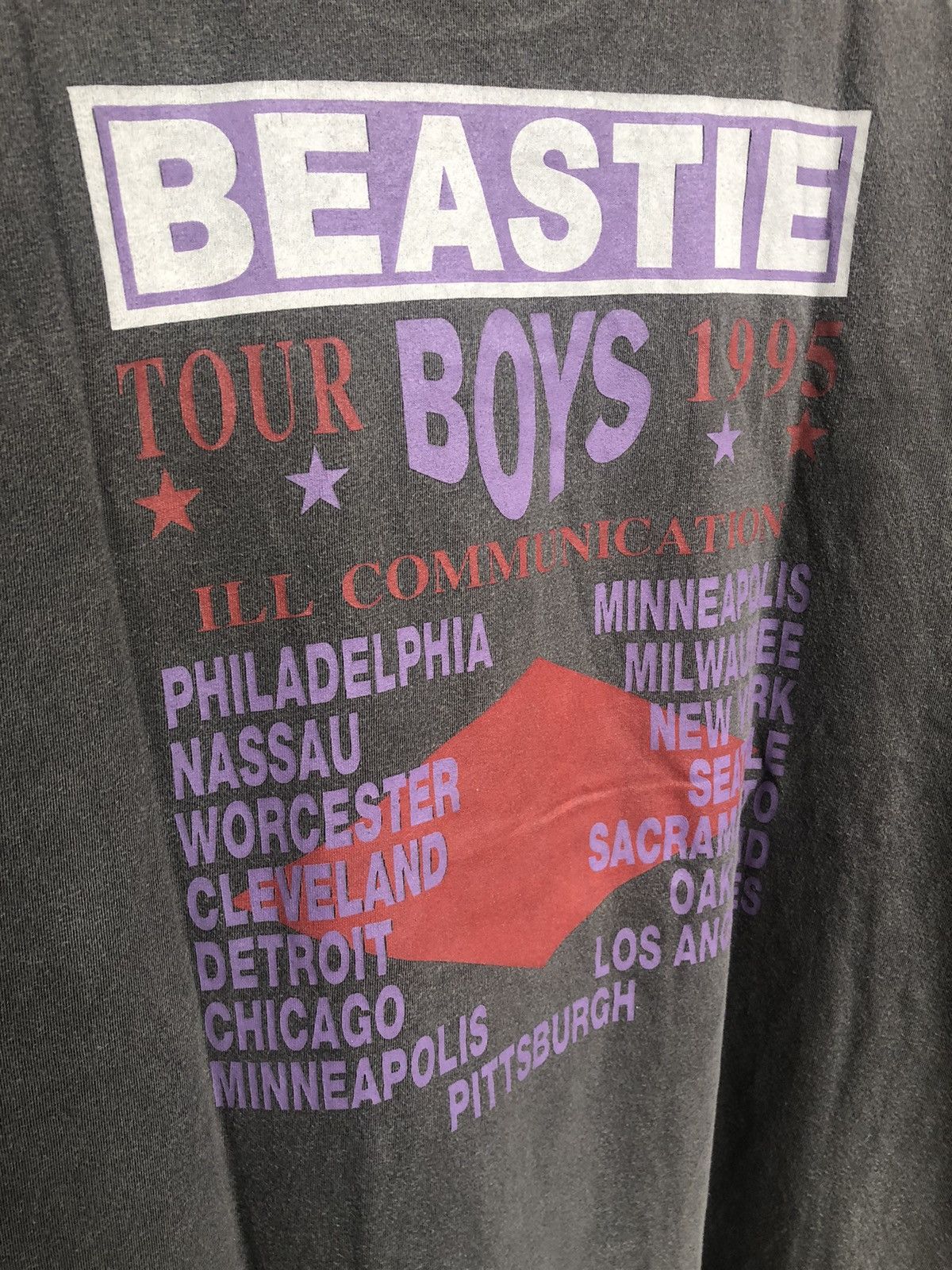 Band Tees × Rap Tees Rare❗️Beastie Boys - Ill Communication Tour 1995 Size US XL / EU 56 / 4 - 8 Thumbnail