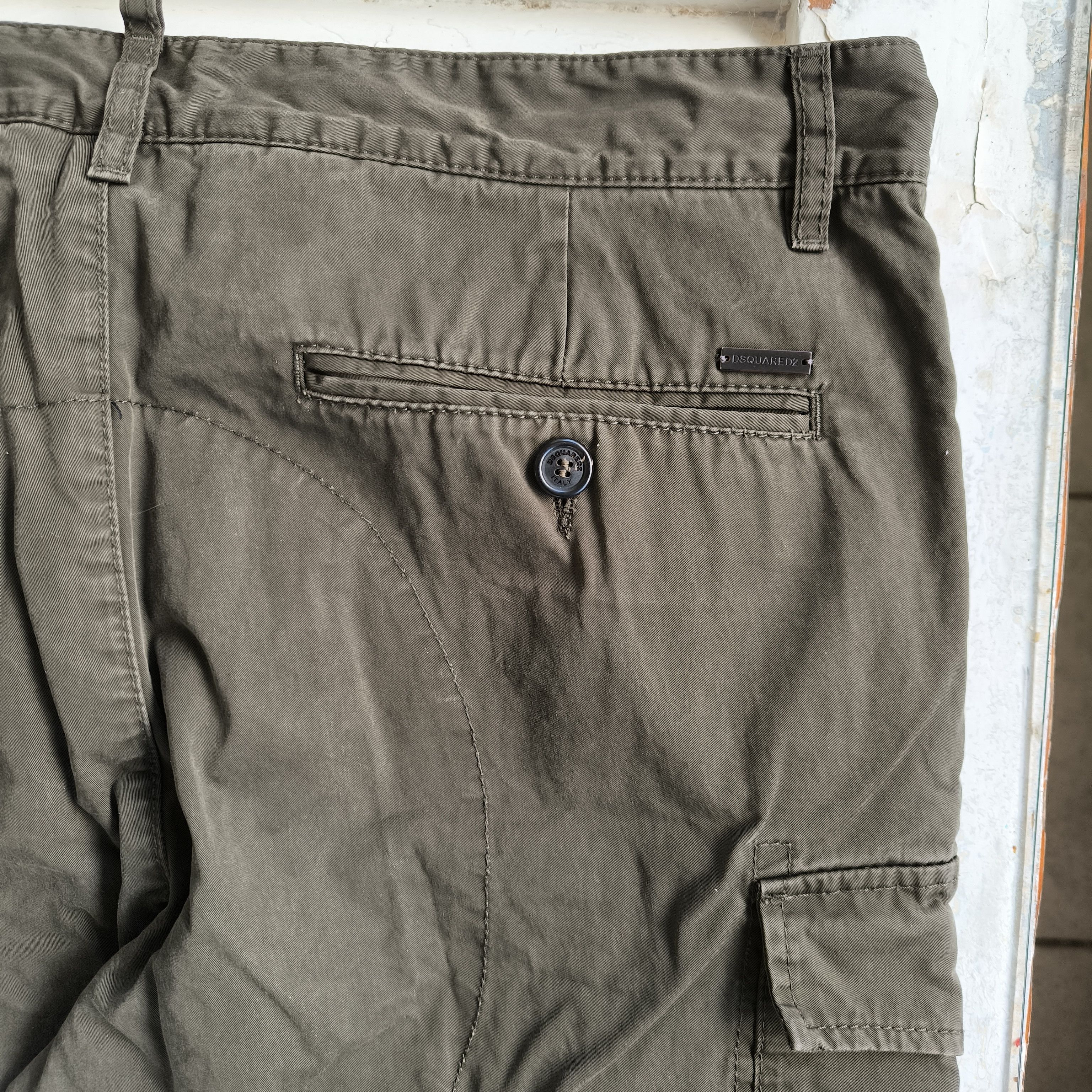 Dsquared2 DSQUARED2 Sexy Cargo Utility Pants Olive Green S74KB0016 Size US 36 / EU 52 - 13 Thumbnail