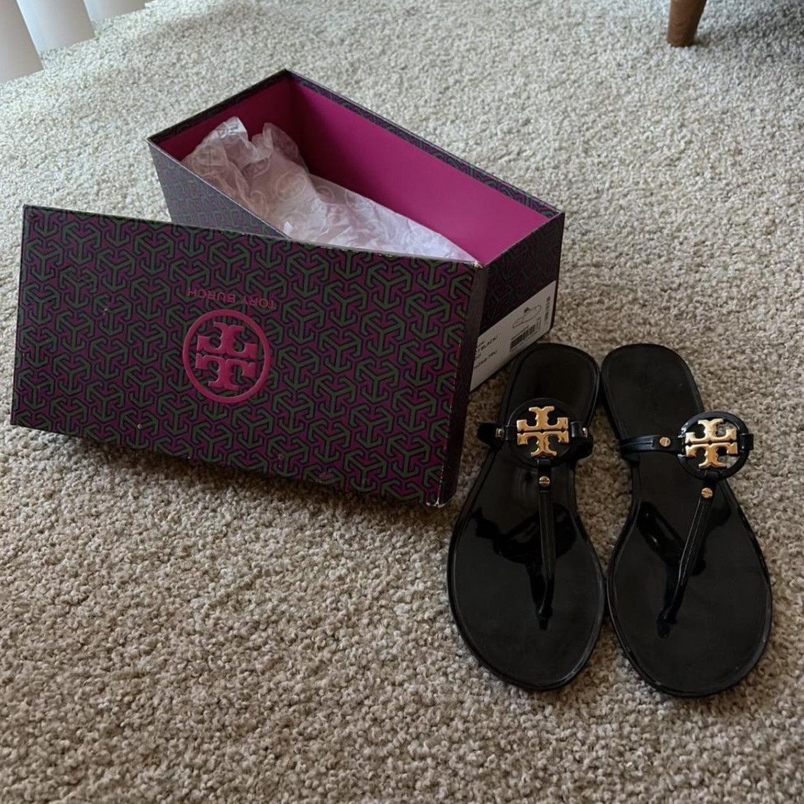 Tory Burch Tory Burch Mini Miller Jelly Sandals Size US 8 / IT 38 - 2 Thumbnail