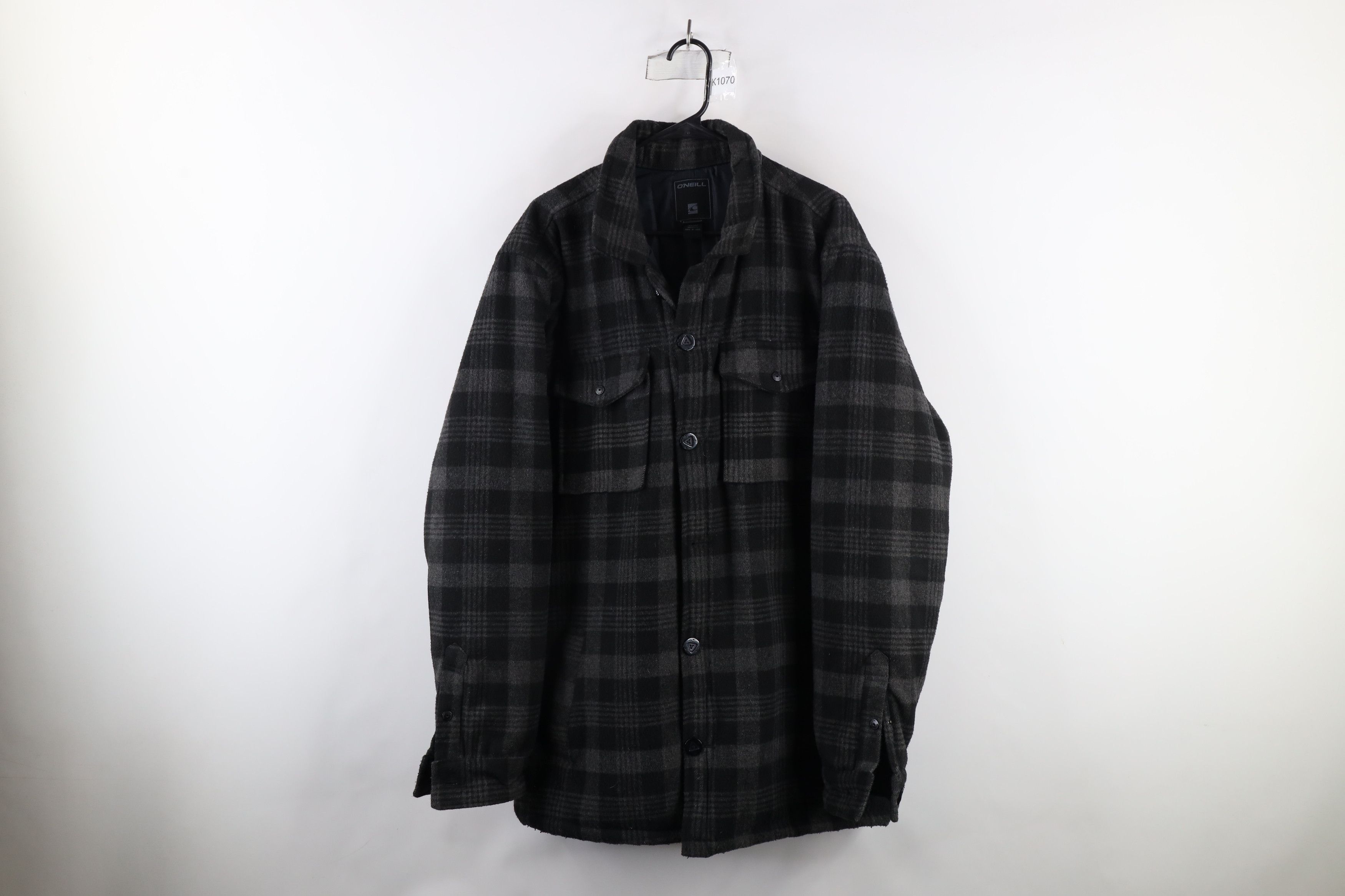 O'Neill × Vintage Vintage O Neill Surfing Flannel Shirt Jacket Jac Shirt Size US XXL / EU 58 / 5 - 1 Thumbnail
