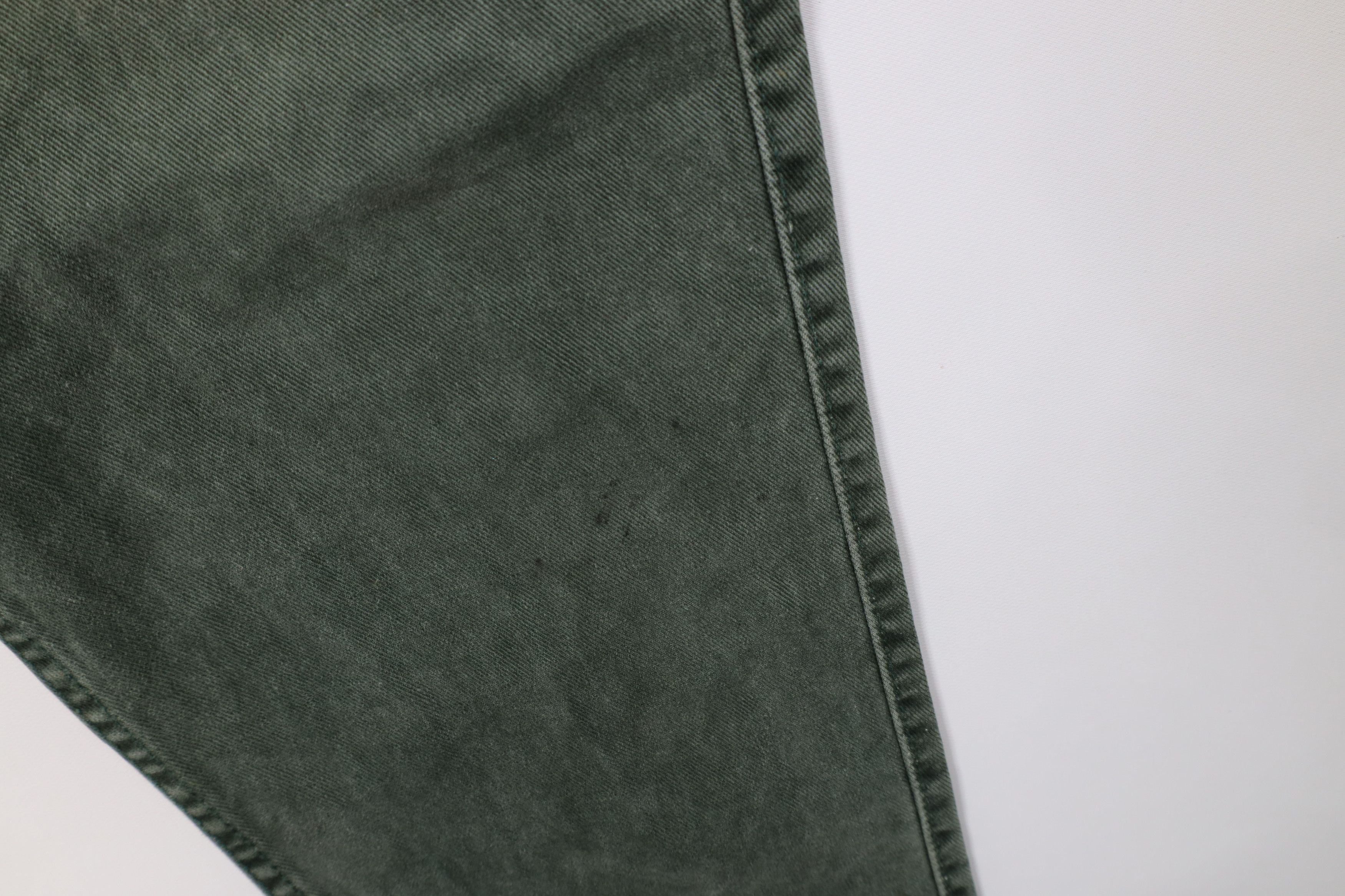Levi's Vintage 90s Levis 545 Loose Fit Denim Jeans Green USA Size US 33 - 7 Thumbnail