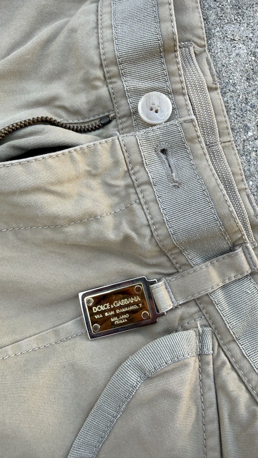 Dolce & Gabbana Dolce Gabbana Cargo Pants y2k beige khaki grey gray Size US 32 / EU 48 - 3 Thumbnail