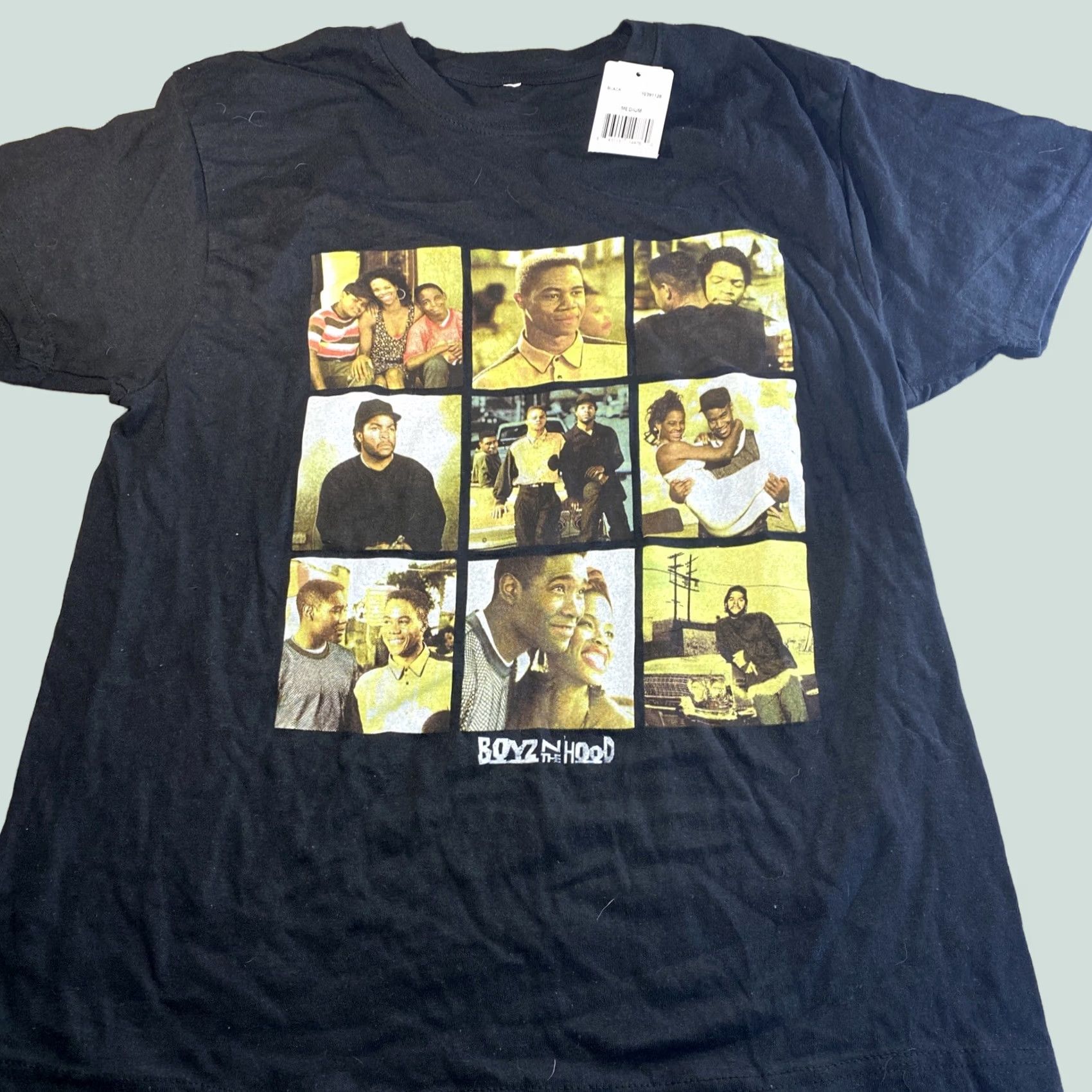 Vintage Boyz In The Hood Shirt Mens Black Men Hooded Graphic Tee Short Sleeve Ice Cube Med Size US M / EU 48-50 / 2 - 1 Thumbnail