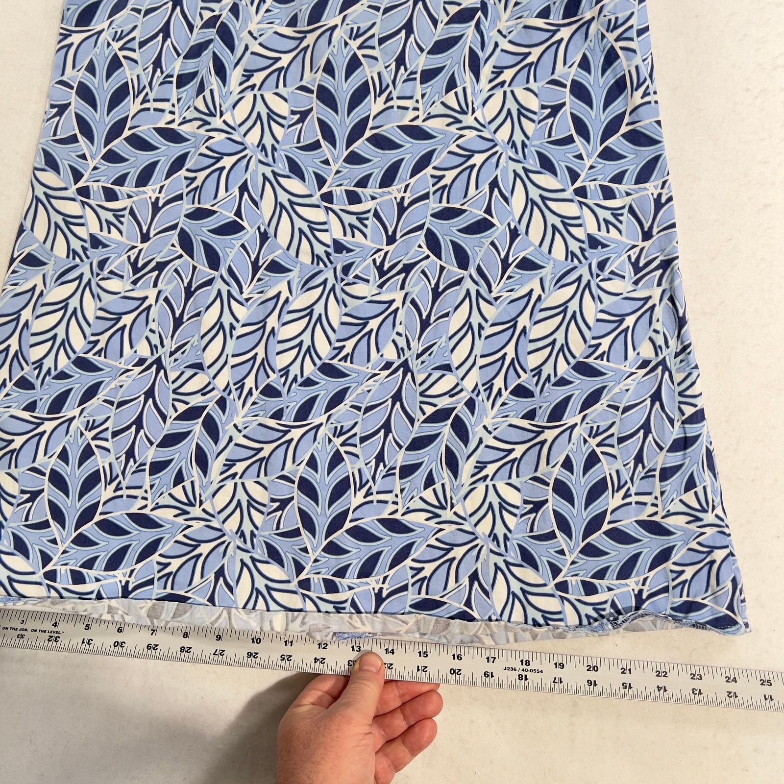 Other Bay Studio Mini Dress Sz 8 Blue White Floral Back Zip Pleat Size M / US 6-8 / IT 42-44 - 7 Thumbnail
