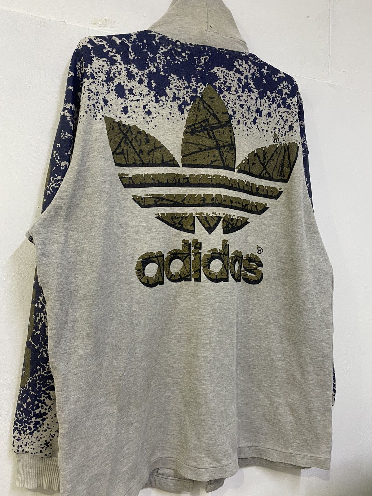 Adidas 💥VINTAGE 90 ADIDAS RUN DMC FULLY PRINTED ZIPPER HOODIE Size US L / EU 52-54 / 3 - 12 Thumbnail