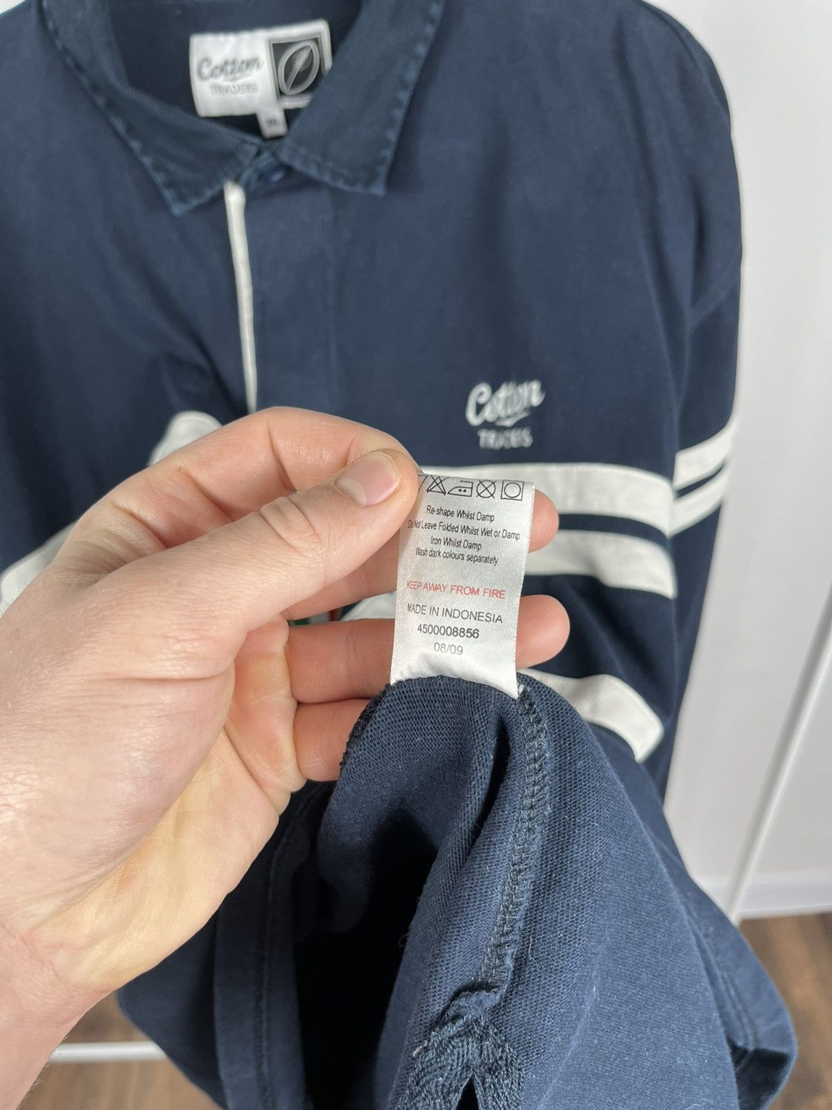 Cotton Traders Cotton Traders Rugby Shirt Navy Flags Long Sleeve Polo 3XL Size US XXL / EU 58 / 5 - 7 Thumbnail