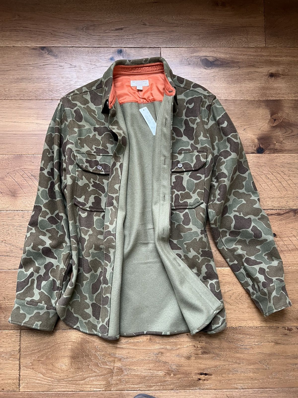 Wallace & Barnes Wallace and Barnes J. Crew Camo Shirt Jacket Medium Shacket Size US M / EU 48-50 / 2 - 7 Thumbnail
