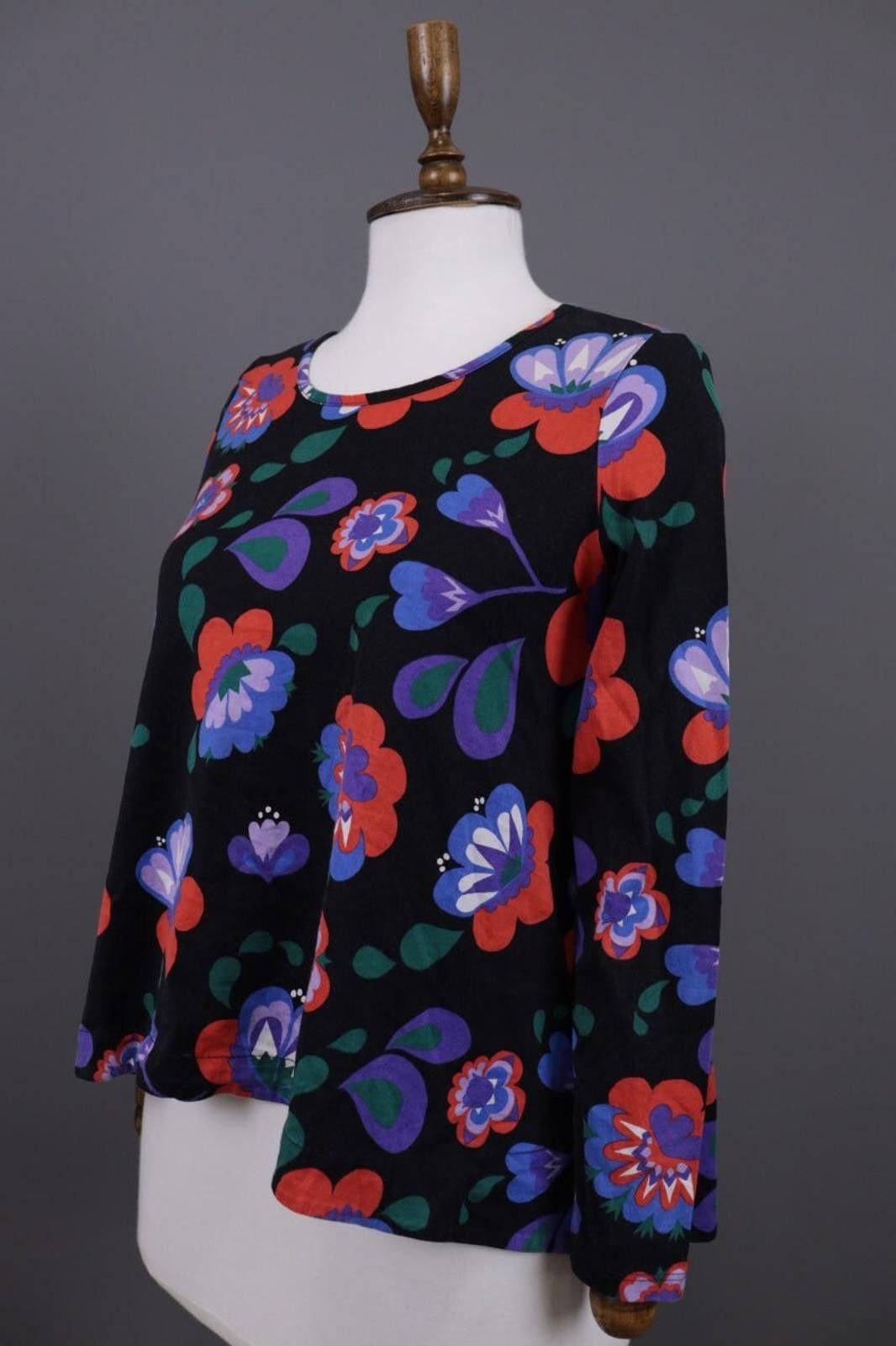 Marimekko Marimekko Mukkamauija Black Blouse Shirt Size XS Size XS / US 0-2 / IT 36-38 - 5 Thumbnail
