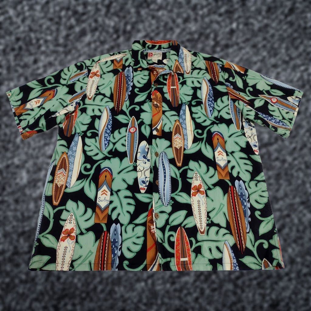 Hilo Hattie Hilo Hattie Shirt XL Multicolor Mens Hawaiian Surfboards Short Sleeve Button Down #2452 Size US XL / EU 56 / 4 - 1 Thumbnail
