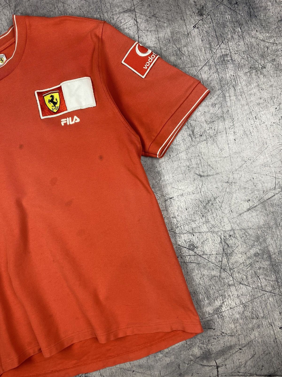 Ferrari × Fila × Vintage Vintage Ferrari Fila F1 Racing Shell Team T shirt Size US XL / EU 56 / 4 - 4 Thumbnail