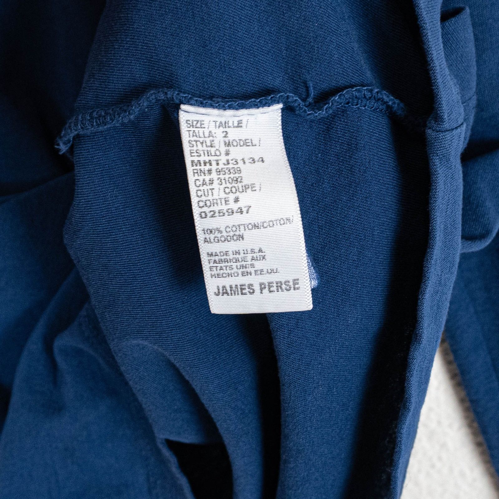 James Perse JAMES PERSE Standard Long Sleeve Henley Shirt Blue cotton 2 Size US M / EU 48-50 / 2 - 5 Thumbnail