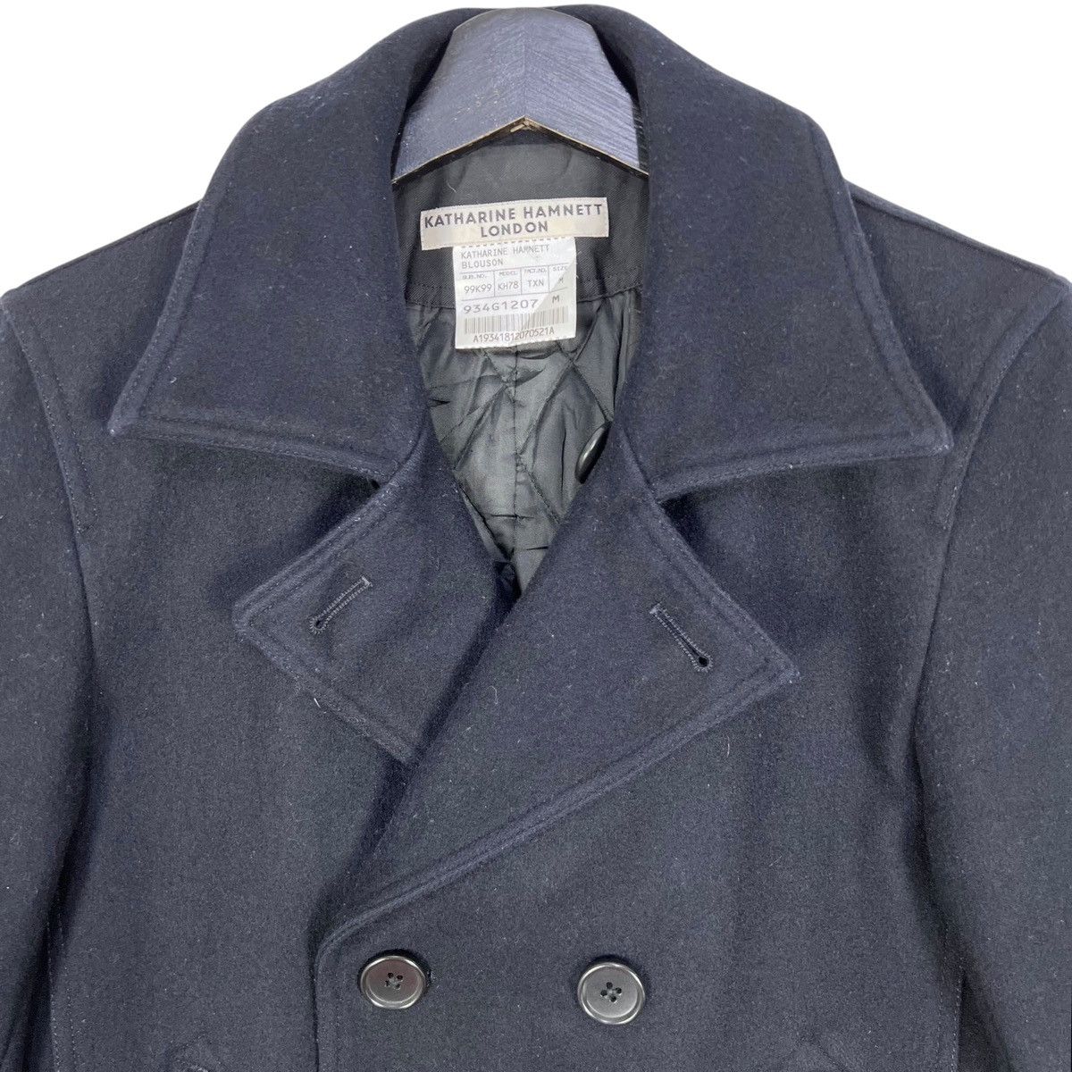 Designer × Katharine Hamnett London Katharine Hamnett London Blouson Women Wool Peacoat Size M / US 6-8 / IT 42-44 - 3 Thumbnail