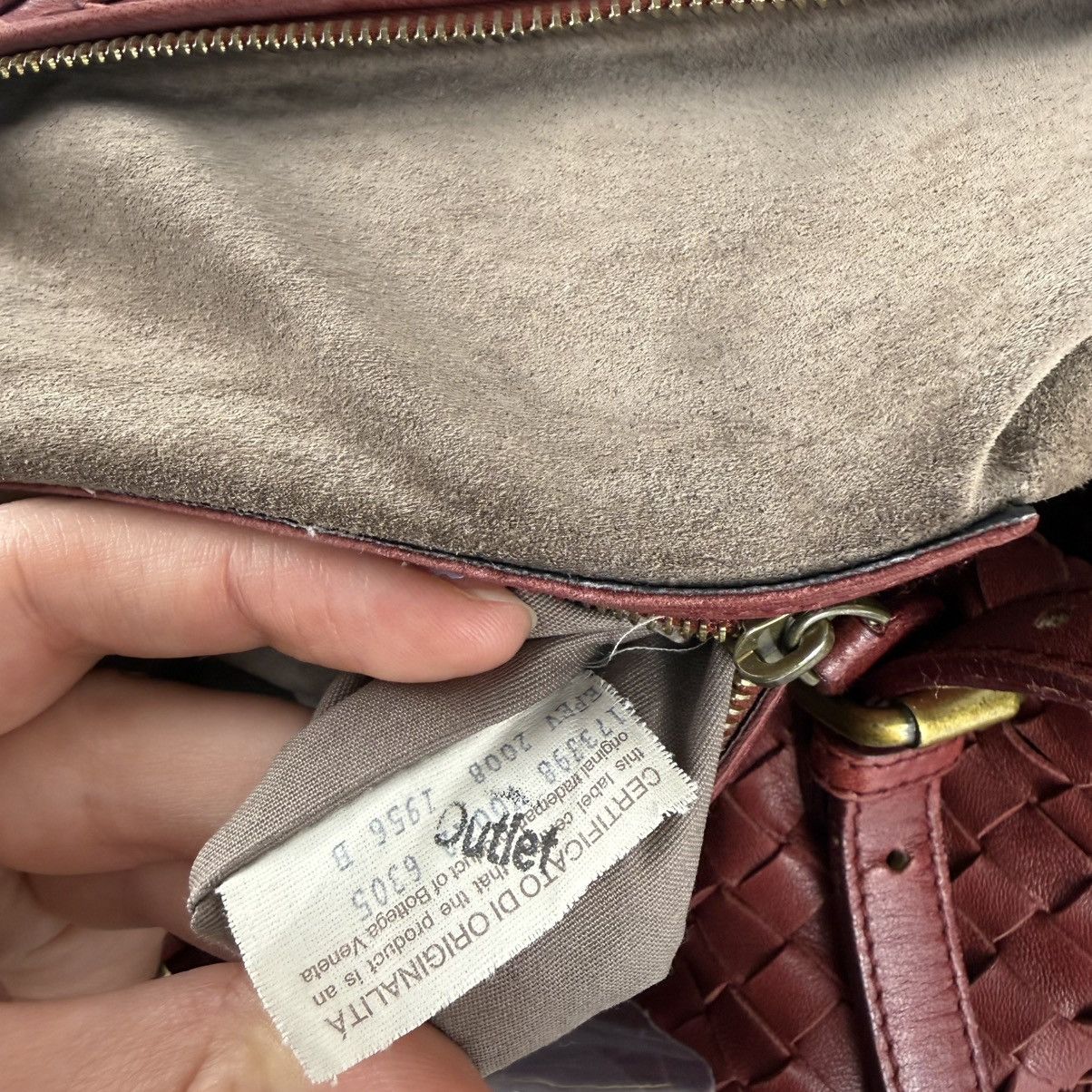 Bottega Veneta Bottega Veneta Red Intrecciato Leather Montaigne Bag Size ONE SIZE - 16 Thumbnail