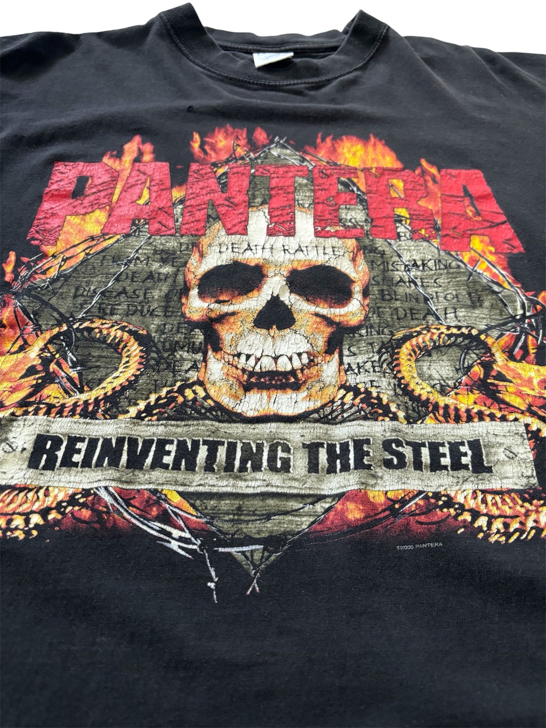 Vintage 2000 Vintage Pantera "Reinventing the Steel" t-shirt Size US L / EU 52-54 / 3 - 3 Thumbnail