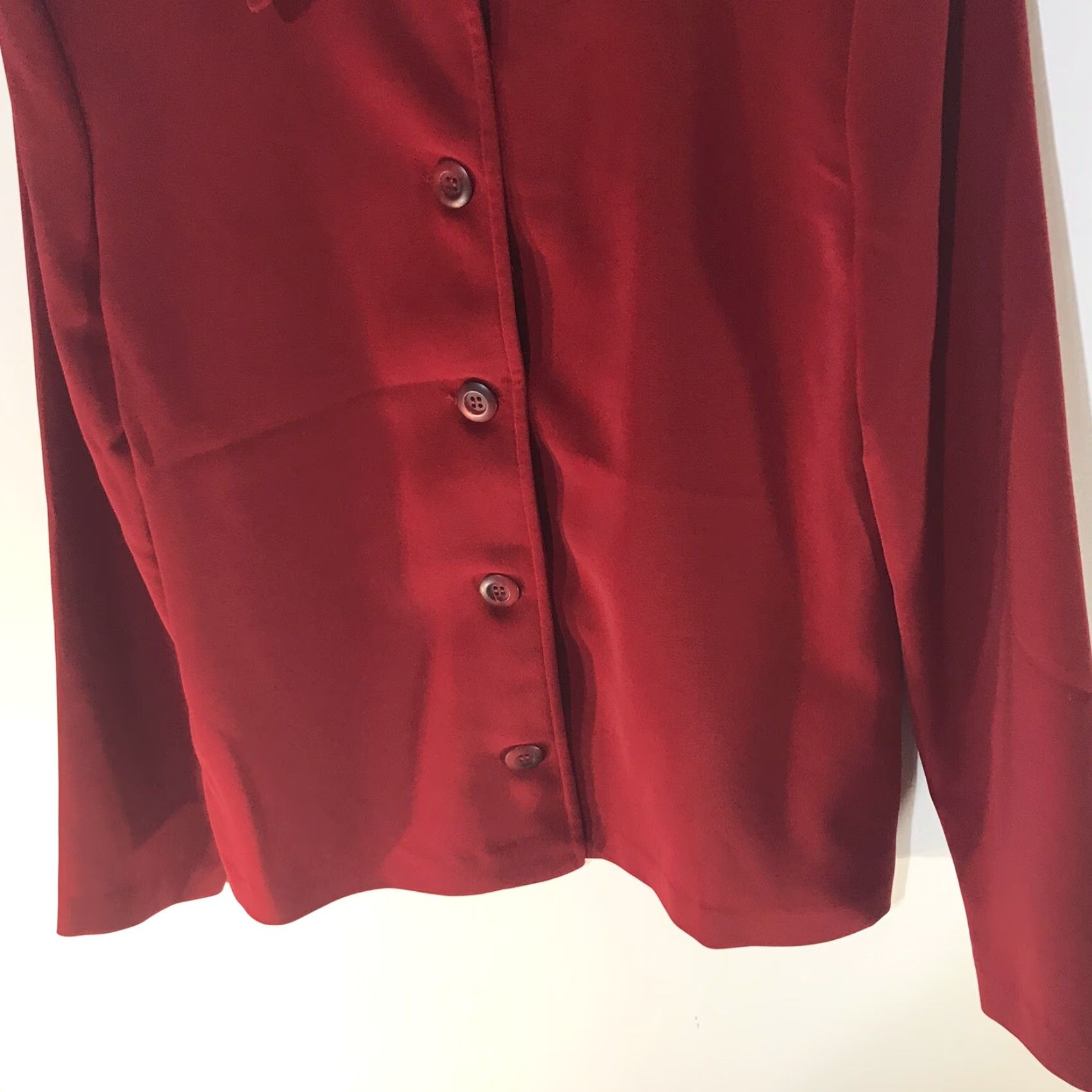 Vintage Vintage Briggs Red Full Button Lightweight Dress Jacket Womens Size S USA Size S / US 4 / IT 40 - 3 Thumbnail