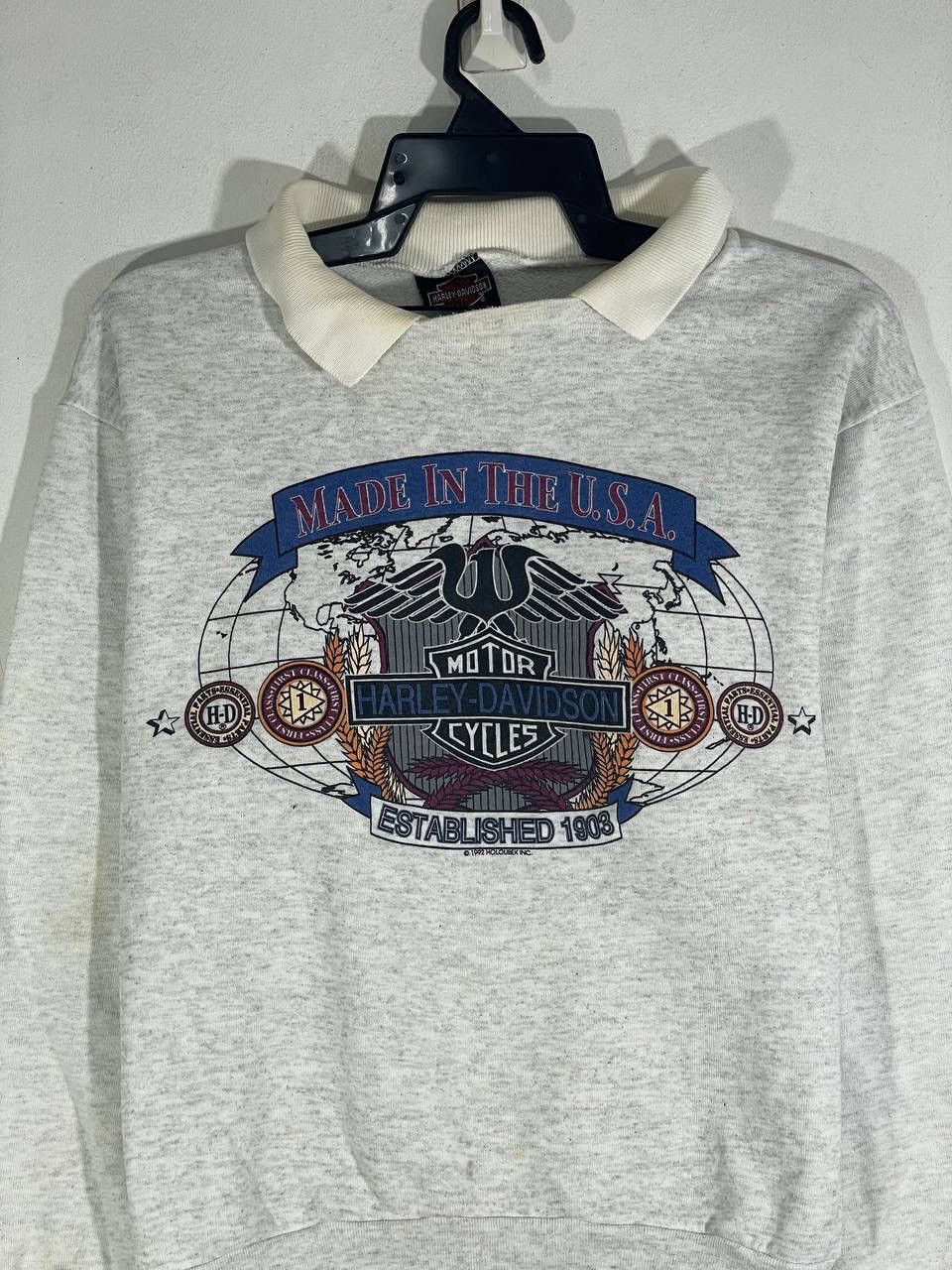 Harley Davidson Vintage 90s 1992 Harley Davidson bobs woodstock ill M Size US M / EU 48-50 / 2 - 5 Thumbnail