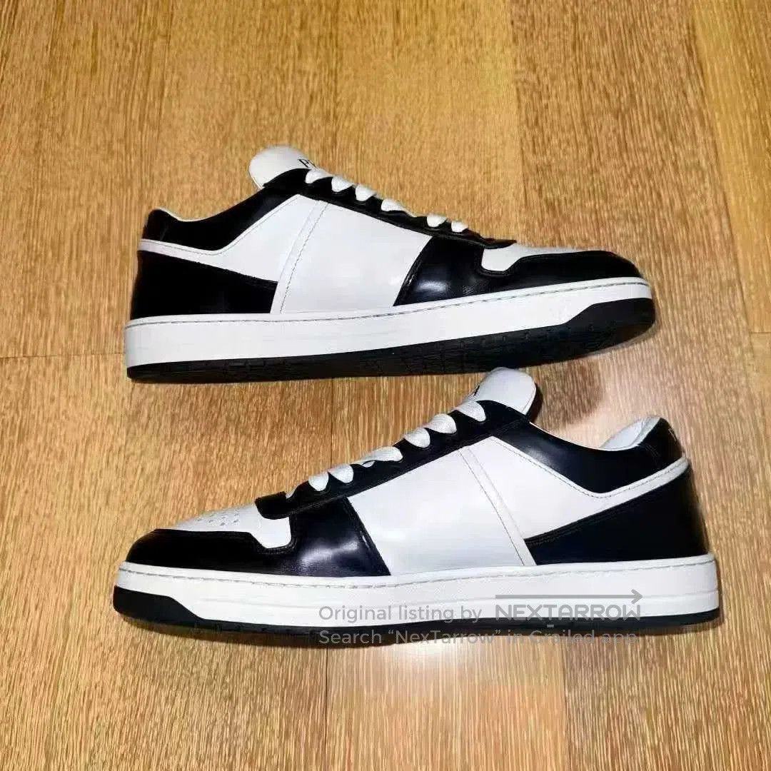 Prada prada black and white logo sneakers size 41.5. Size US 7.5 / EU 40-41 - 3 Thumbnail