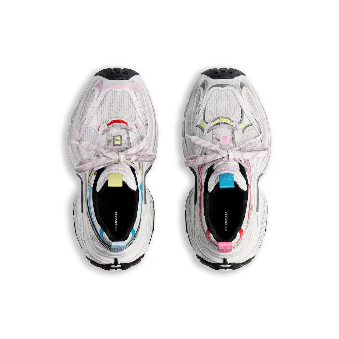 BALENCIAGA 6XL $1200 Women's White/Pink/Multicolor Sneakers