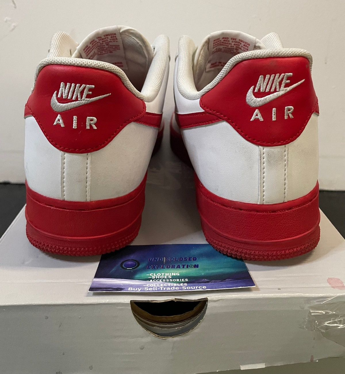 Nike Nike Air Force 1 low white red midsole size 11men/12.5women Size US 11 / EU 44 - 5 Thumbnail