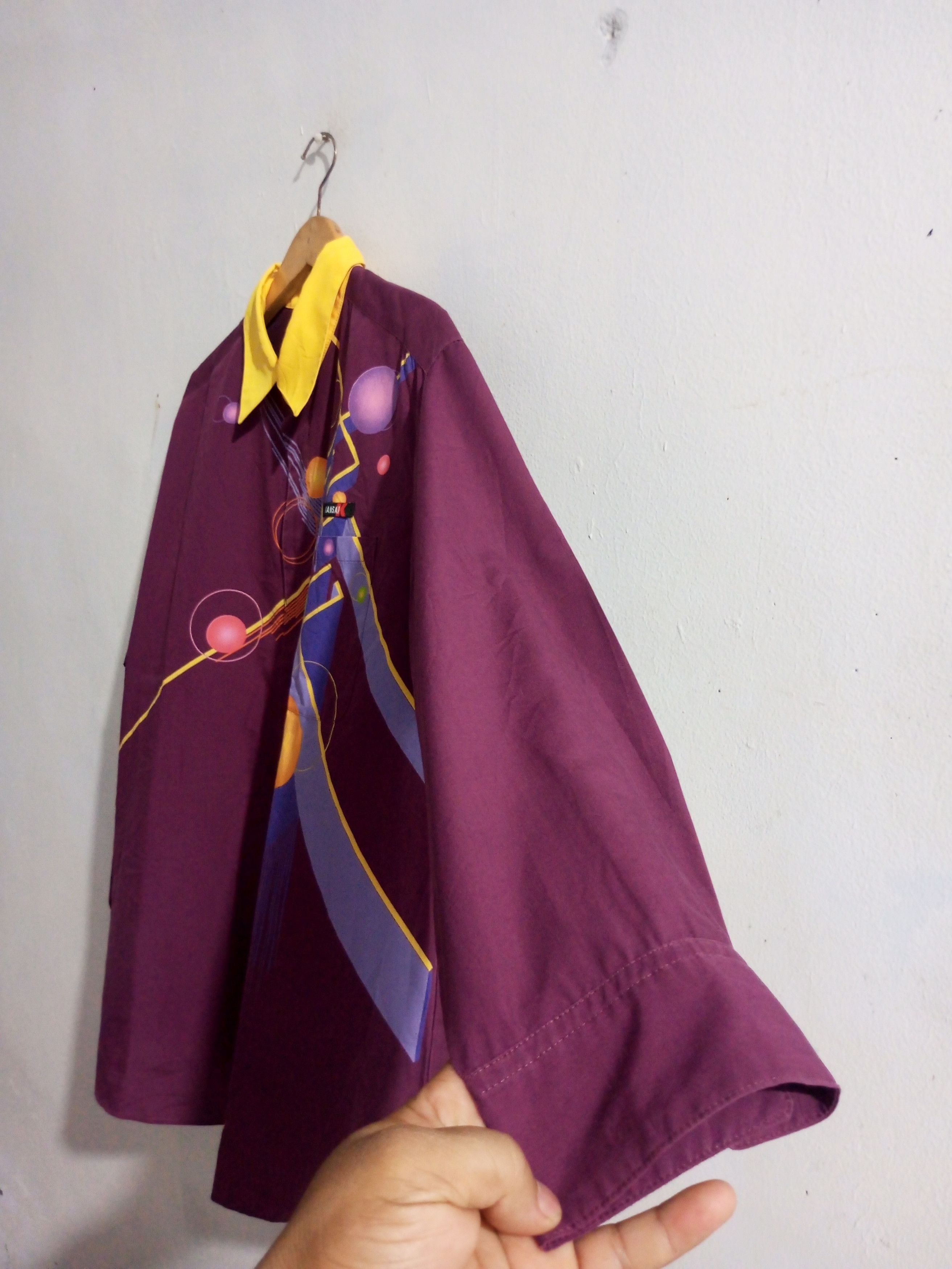 Vintage Kansai Yamamoto abstrak long sleeve shirt
