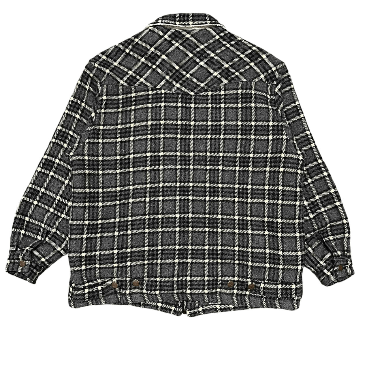 Wrangler Vintage Wrangler Checkered Wool Jacket Sherpa Linning Size US M / EU 48-50 / 2 - 12 Thumbnail