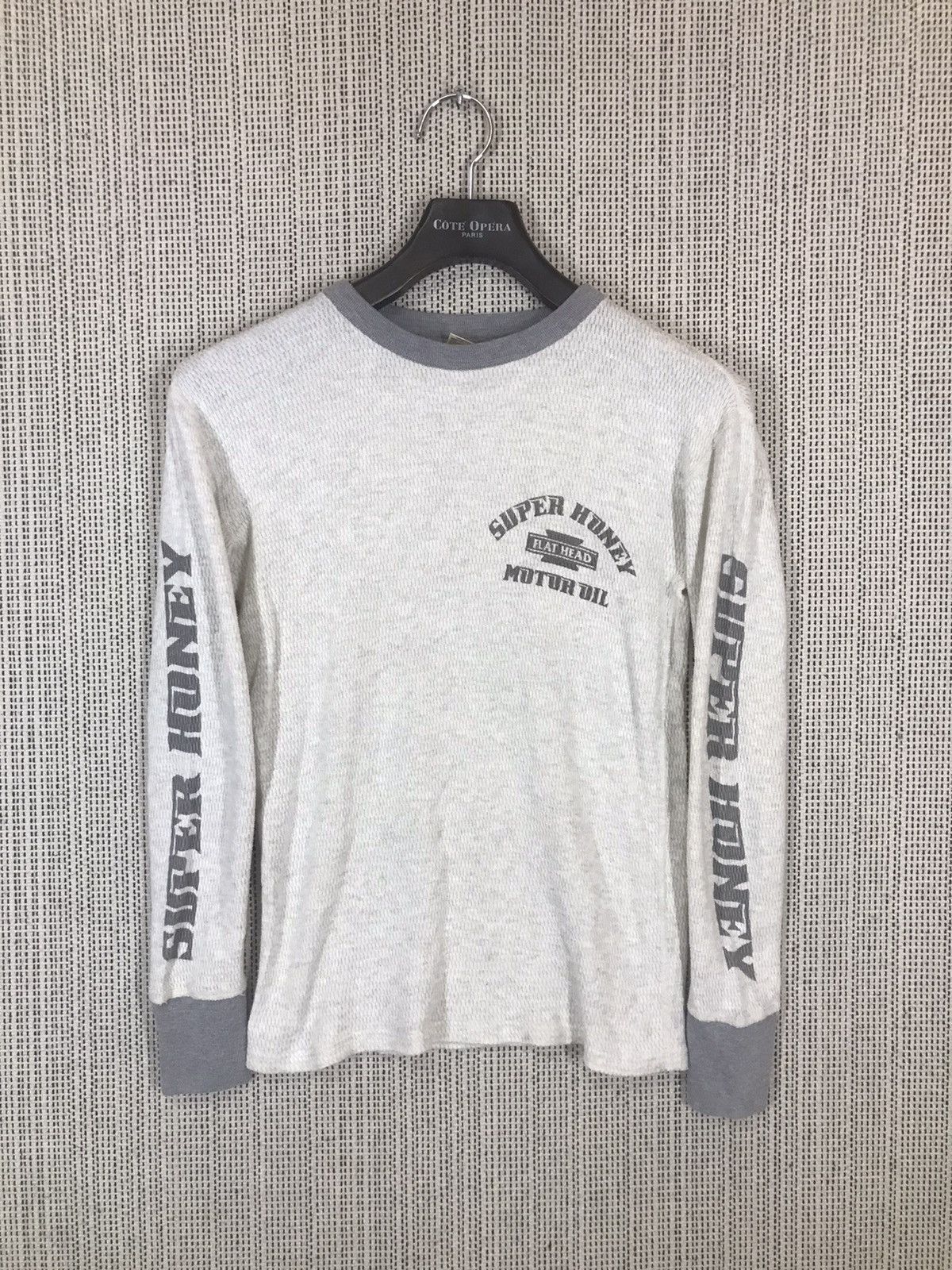 The Flat Head ‼️VINTAGE THE FLAT HEAD SUPER HONEY LONGSLEEVE STRECHDLE ‼️ Size US S / EU 44-46 / 1 - 2 Thumbnail