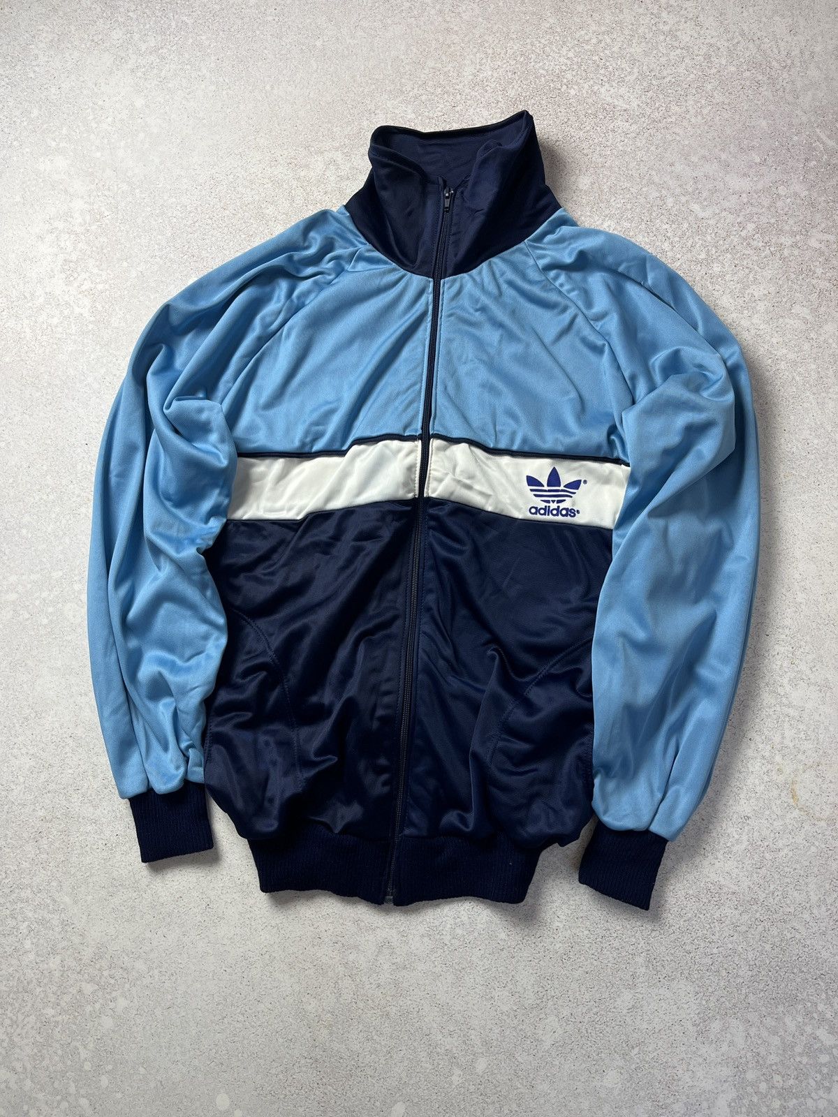 Adidas DDP Vintage Adidas Track Jacket Zip Up Men's 80's Size US S / EU 44-46 / 1 - 1 Thumbnail