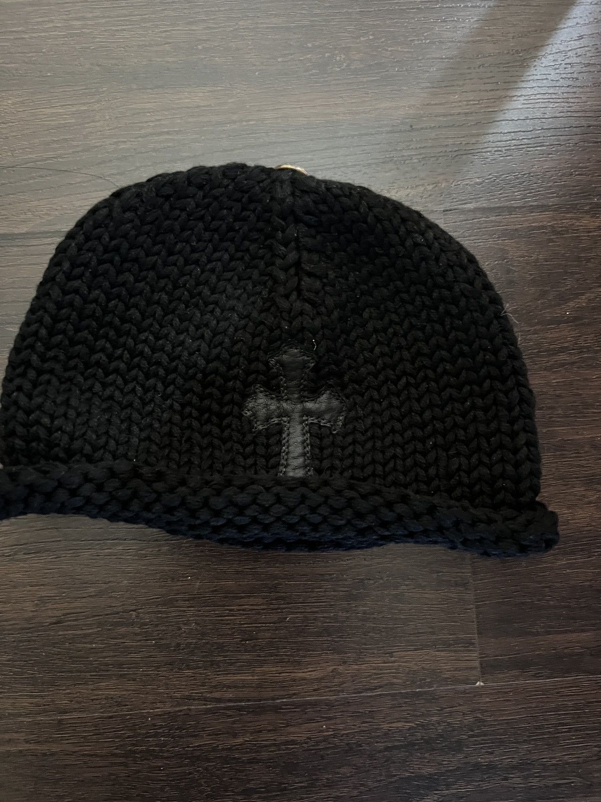 Chrome Hearts Kids cashmere cross patch beanie Size ONE SIZE - 1 Thumbnail