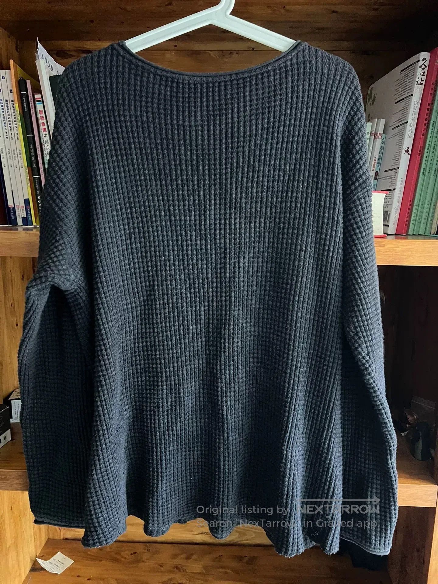Porter Classic classic waffle knit crewneck sweatshirt. Size US M / EU 48-50 / 2 - 6 Thumbnail