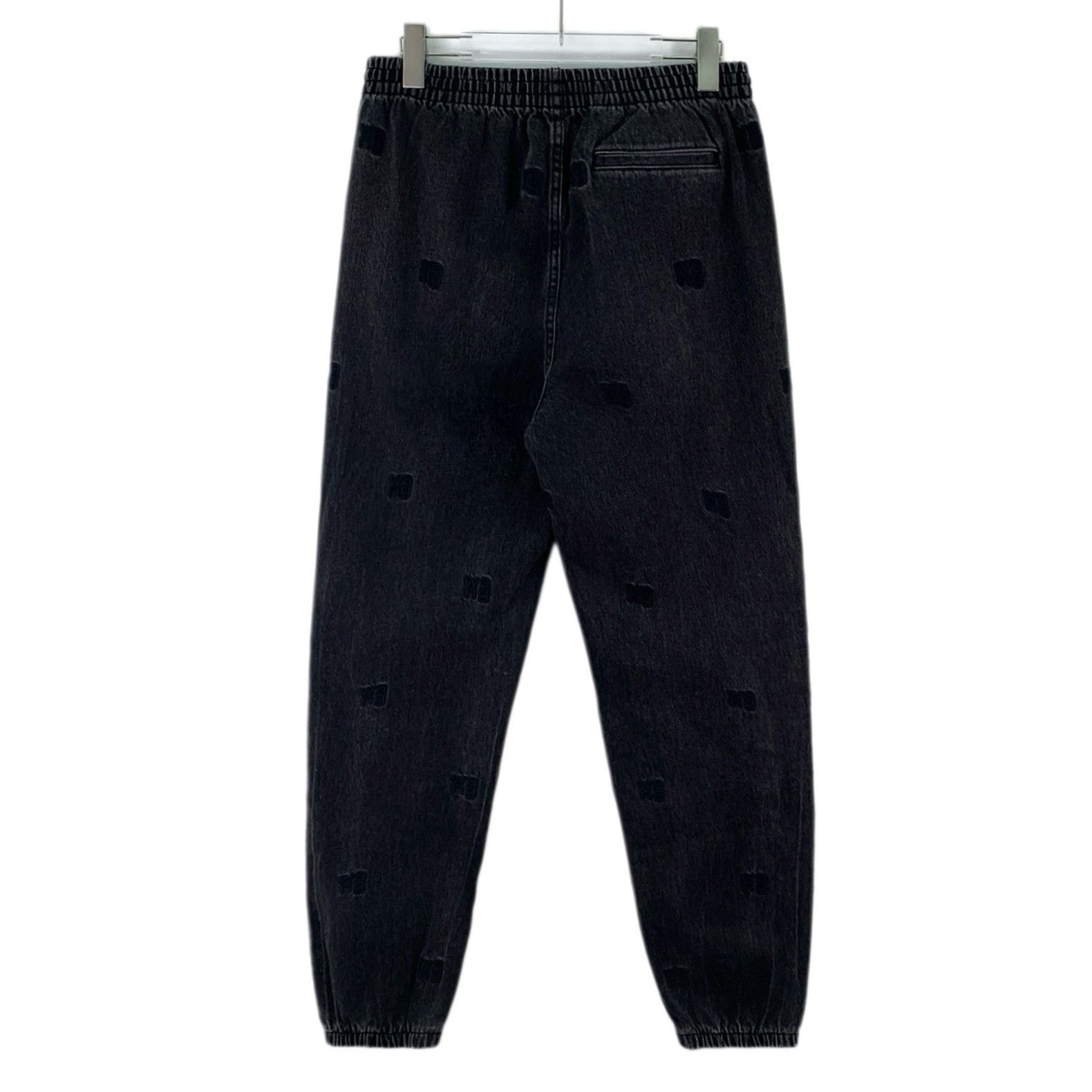 Alexander Wang Alexander Wang Logo Embroidered Denim Pants Black/Grey (S) Size US 31 - 2 Thumbnail