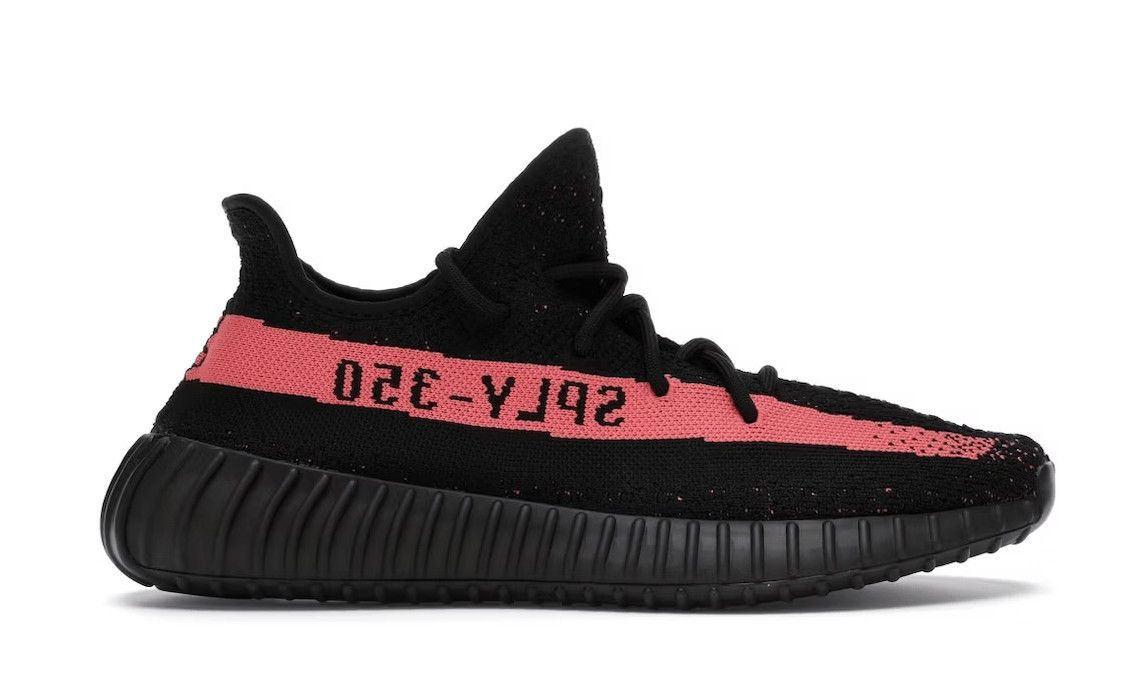 Adidas Yeezy Boost 350 V2 Core Black Red Size US 9 / EU 42 - 1 Thumbnail