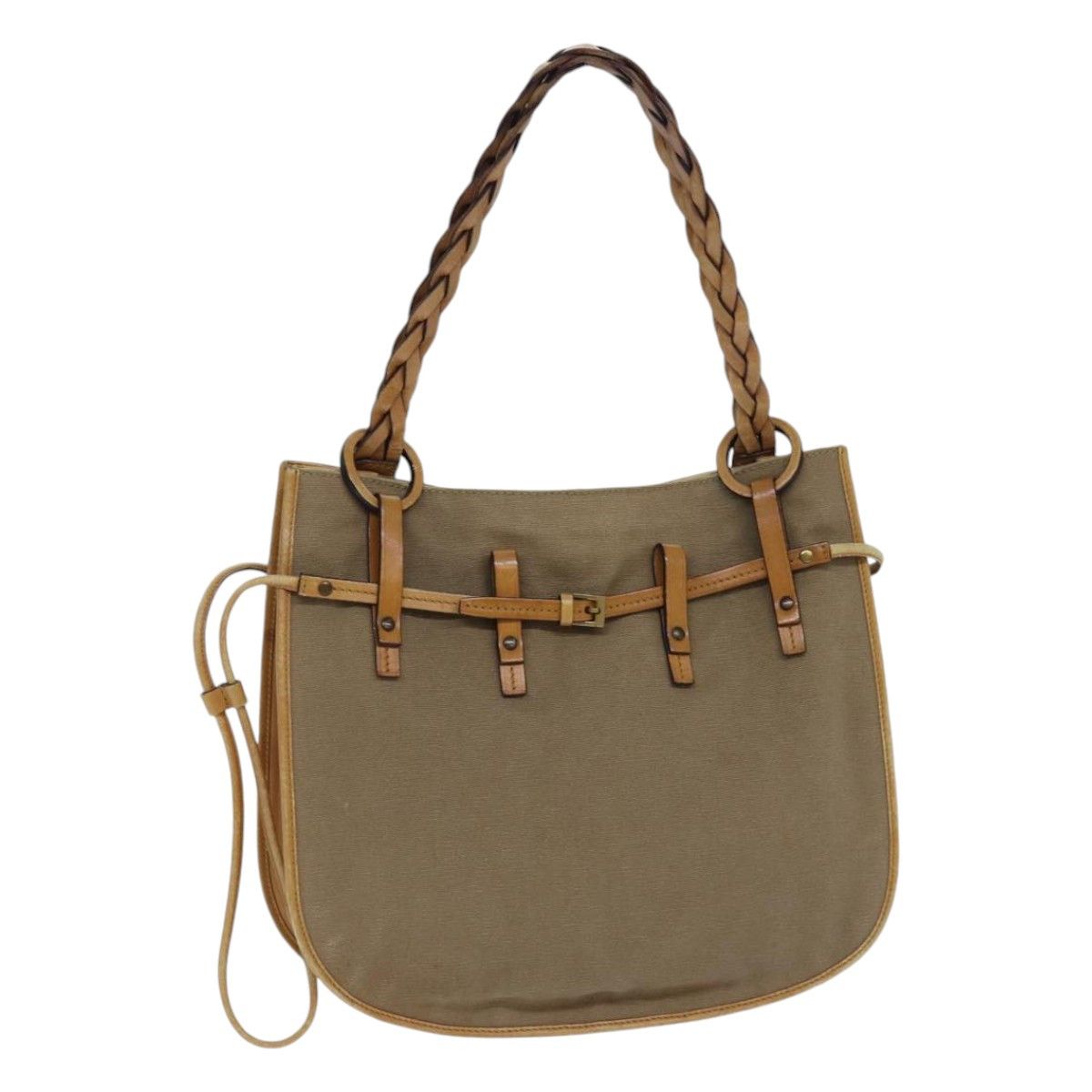 Gucci Beige Canvas Handbag (Pre-Owned) Size ONE SIZE - 1 Thumbnail