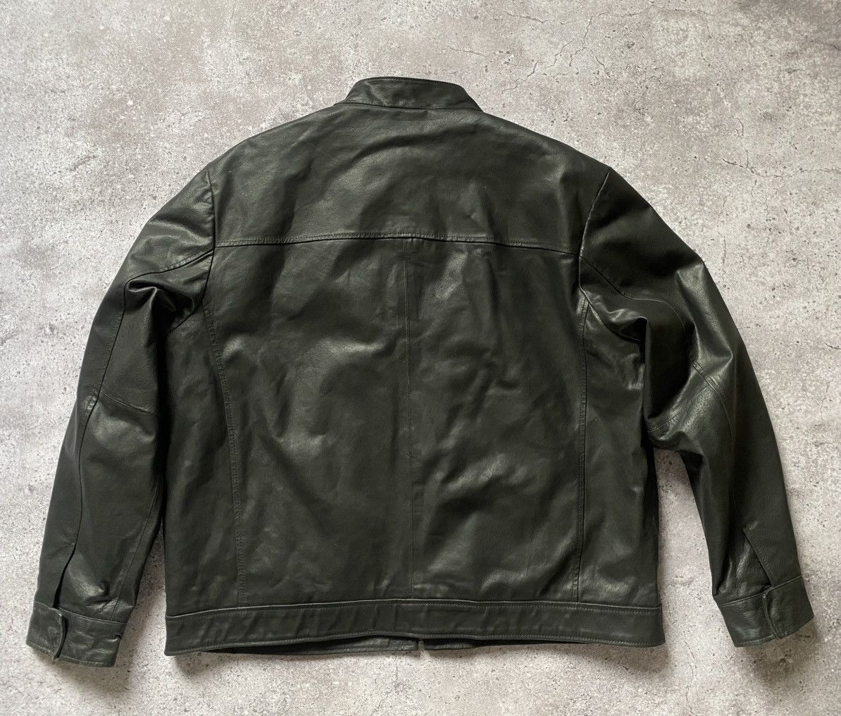 Vintage Vintage F&F Biker Jacket Leather Avant Garde Y2K Black Size US XXL / EU 58 / 5 - 17 Thumbnail