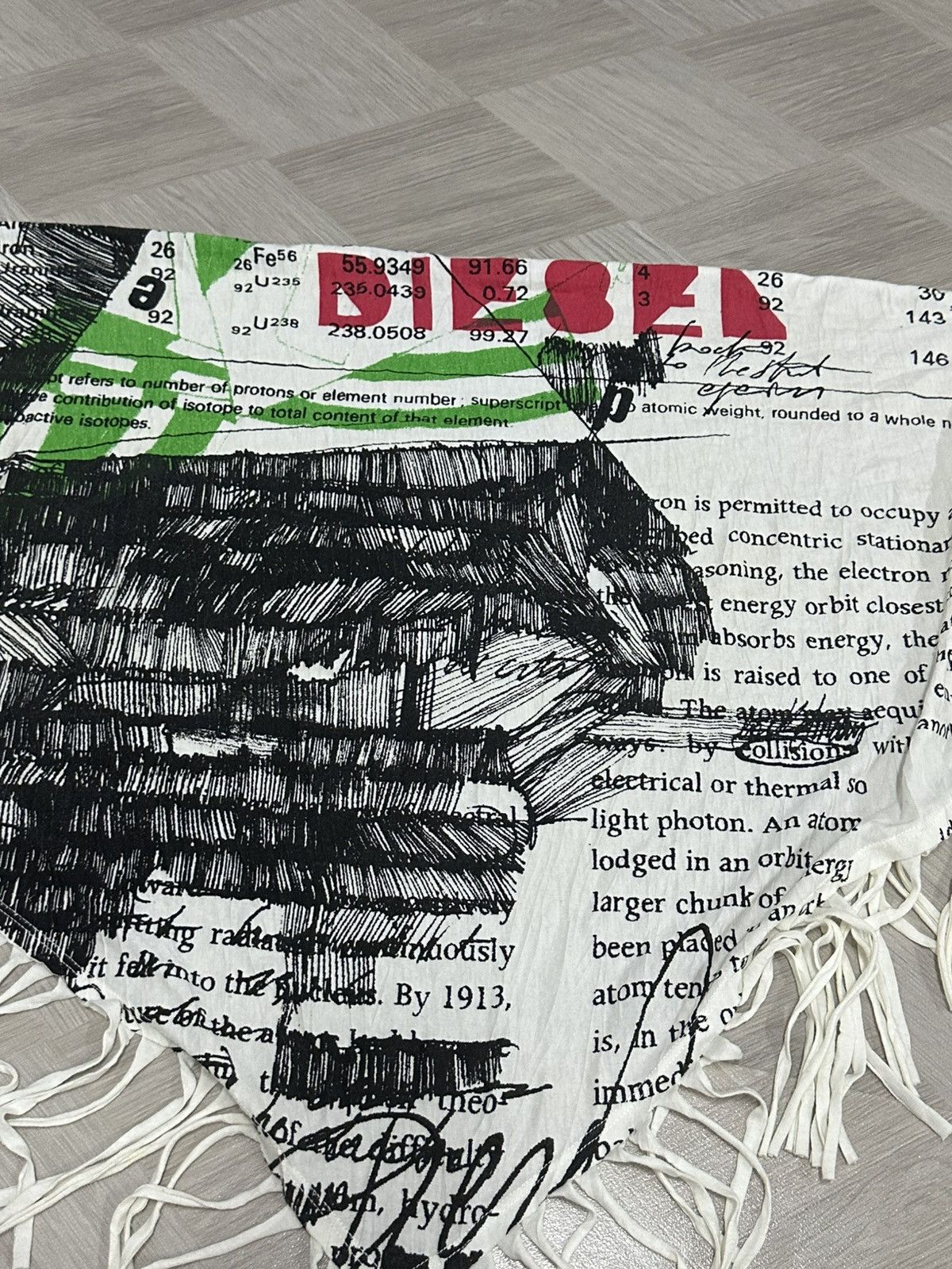 Diesel Diesel Poem Seditionaries Scarf Size ONE SIZE - 8 Thumbnail